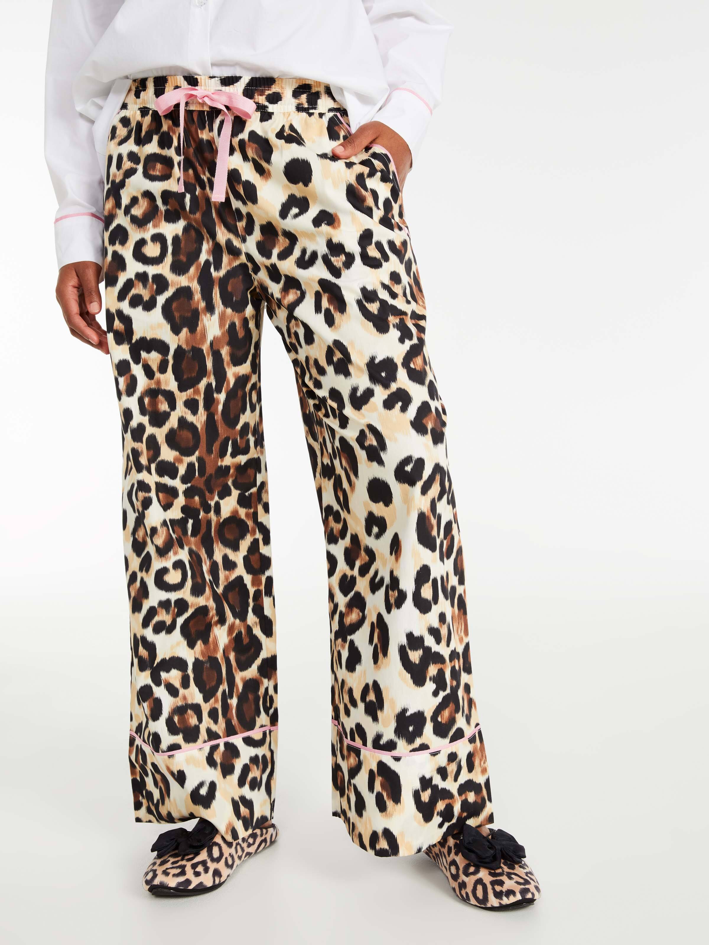 Leopard Wide Leg Pj Pant