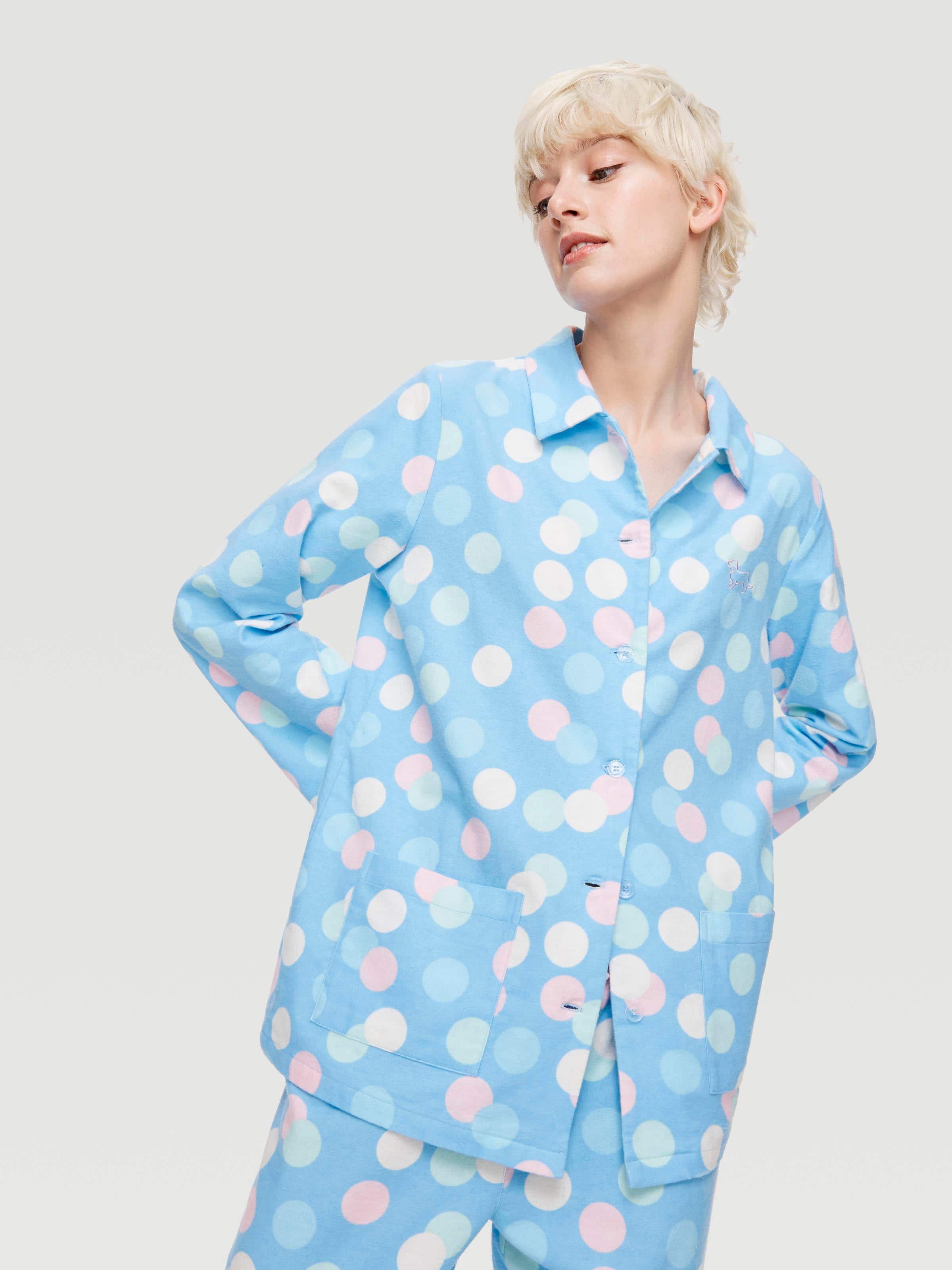 Peter Alexander Light Blue Ribbed Nightshirt Peter Alexander