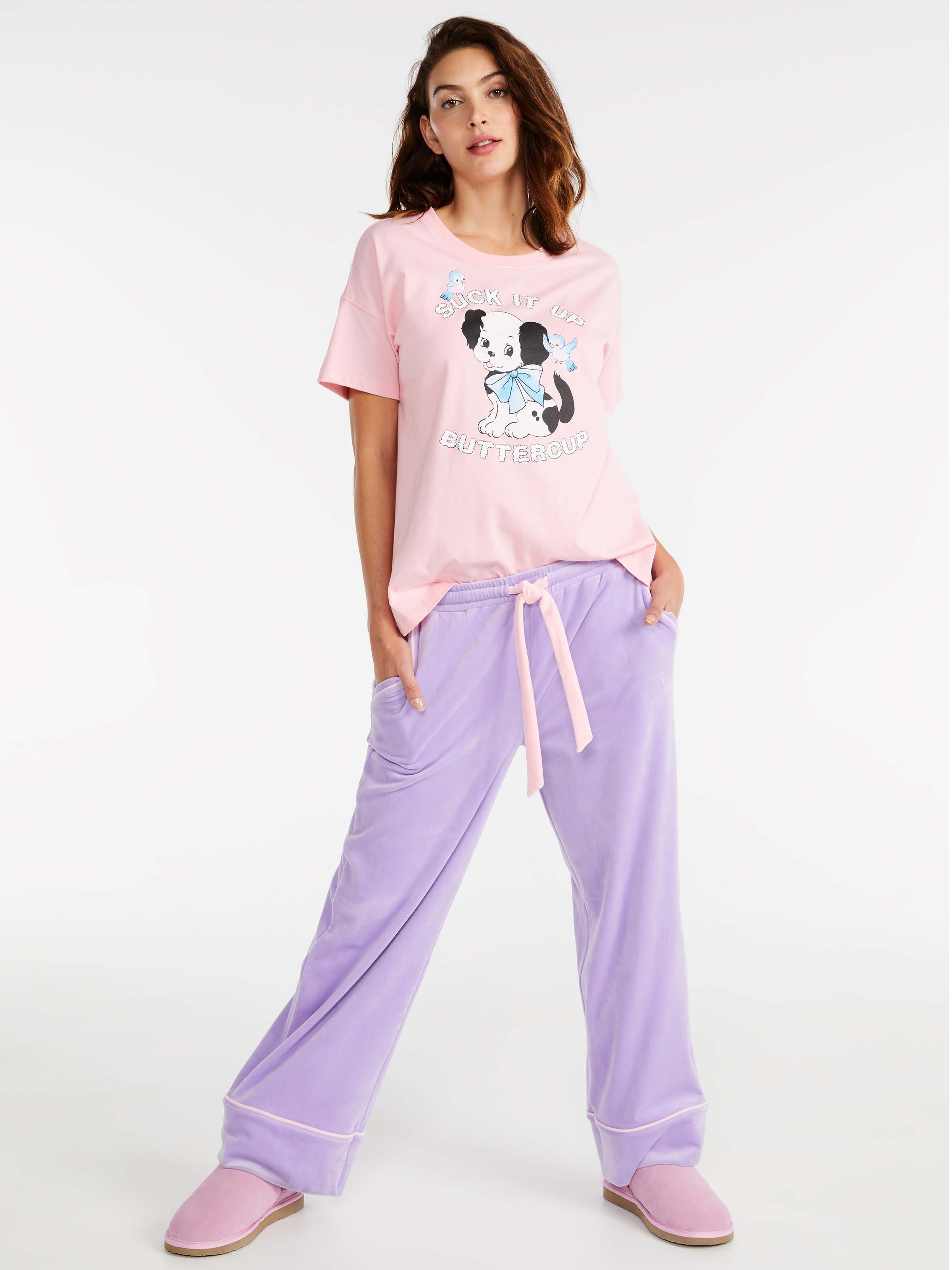Velvet Underground Wide Leg Lounge Pant