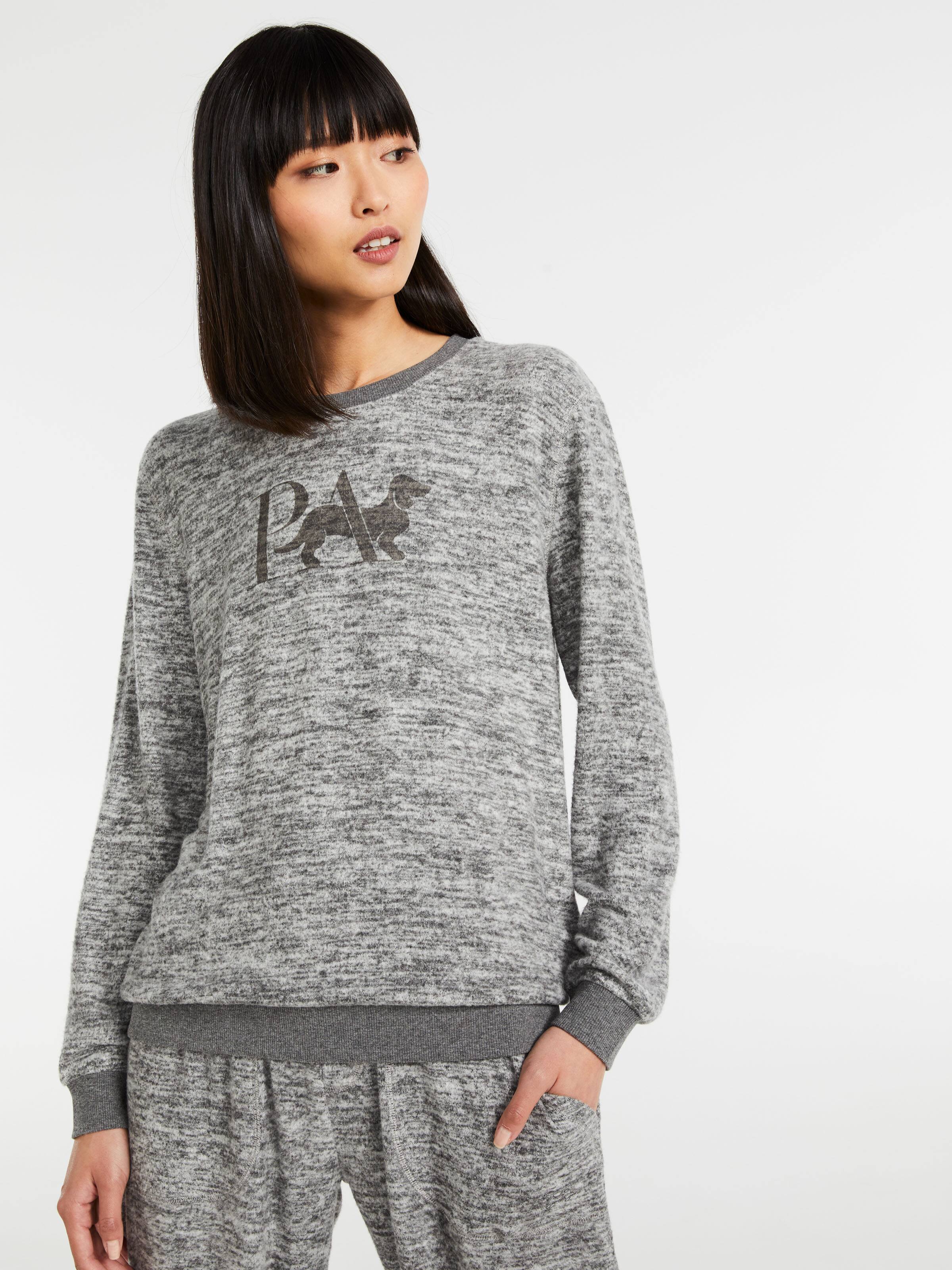 Charcoal Fuzzy Sweater