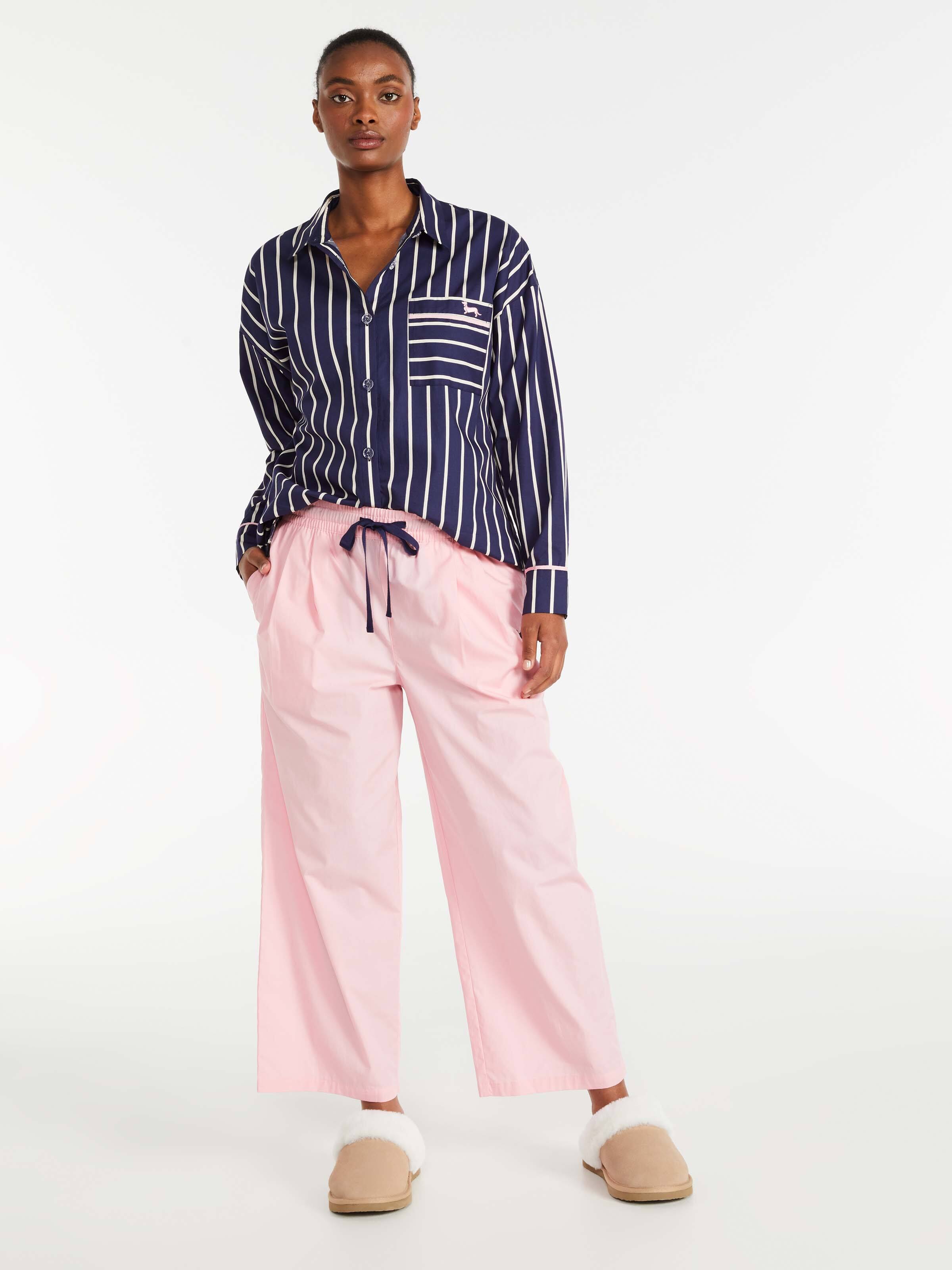 Pretty Pink Ankle Pj Pant