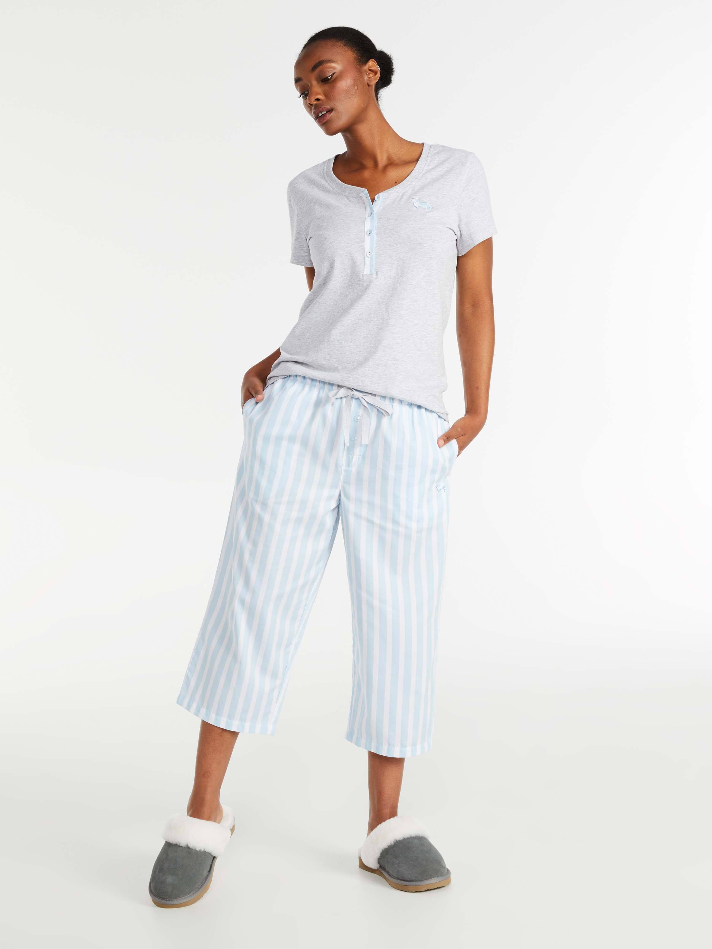 Blue Stripe 3/4 Pj Pant