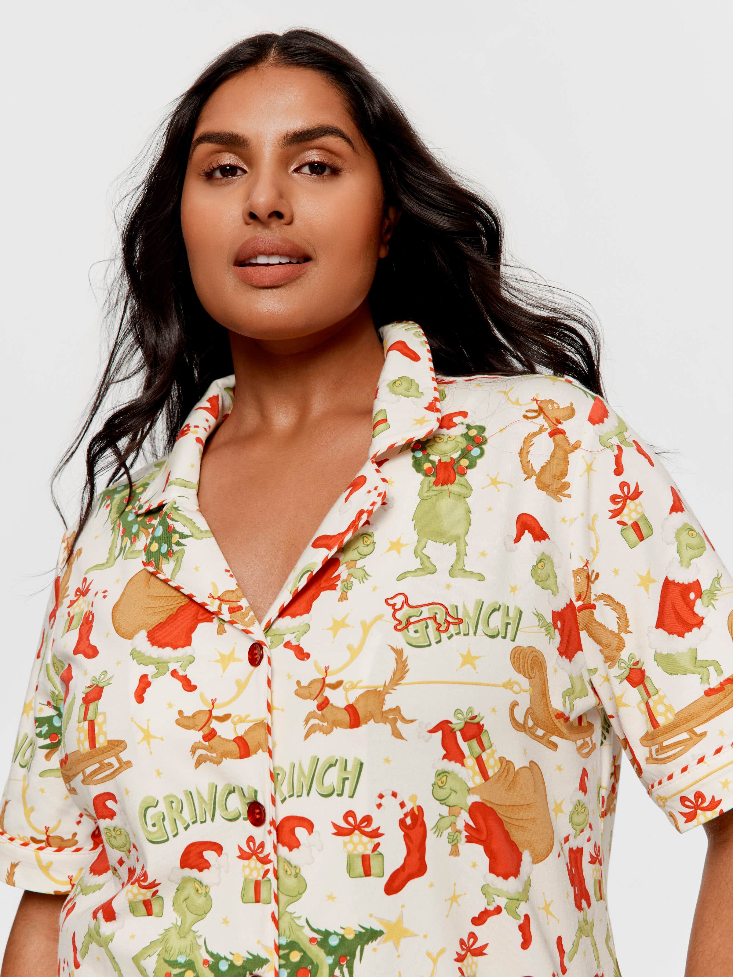 P.A. Plus The Grinch Shortie Pj Set