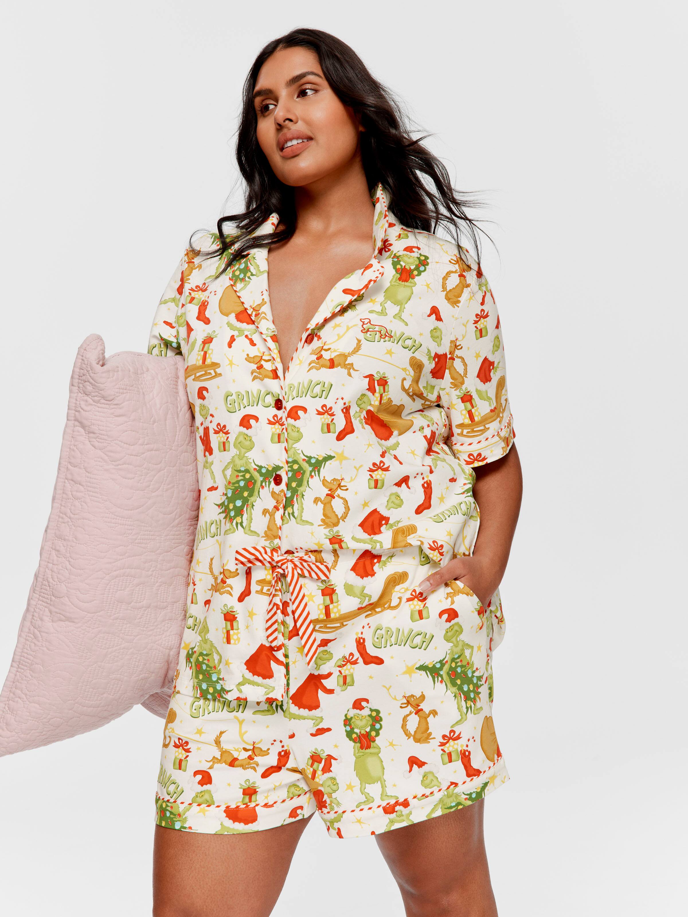 P.A. Plus The Grinch Shortie Pj Set