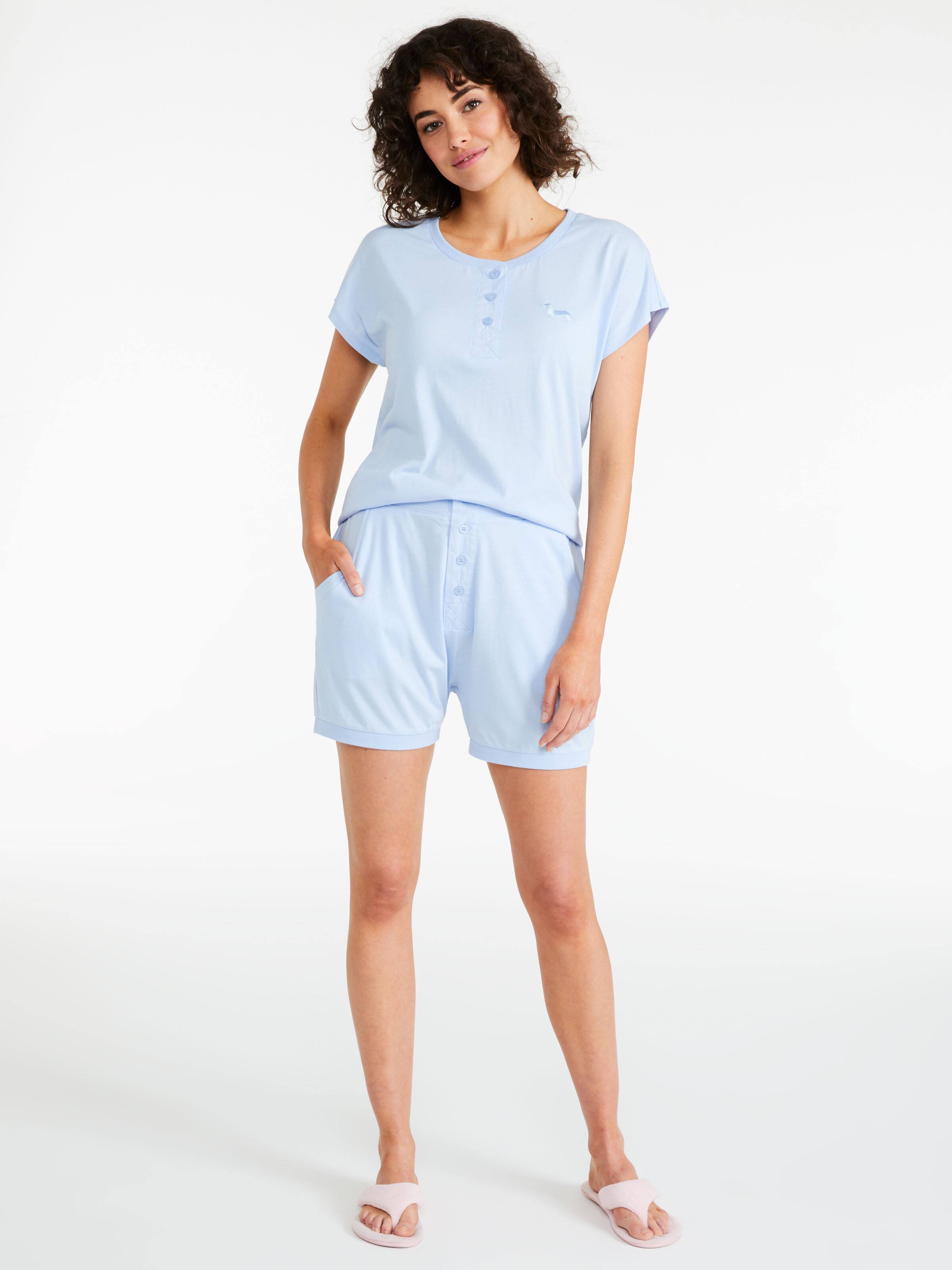 Blue Comfy Long Short