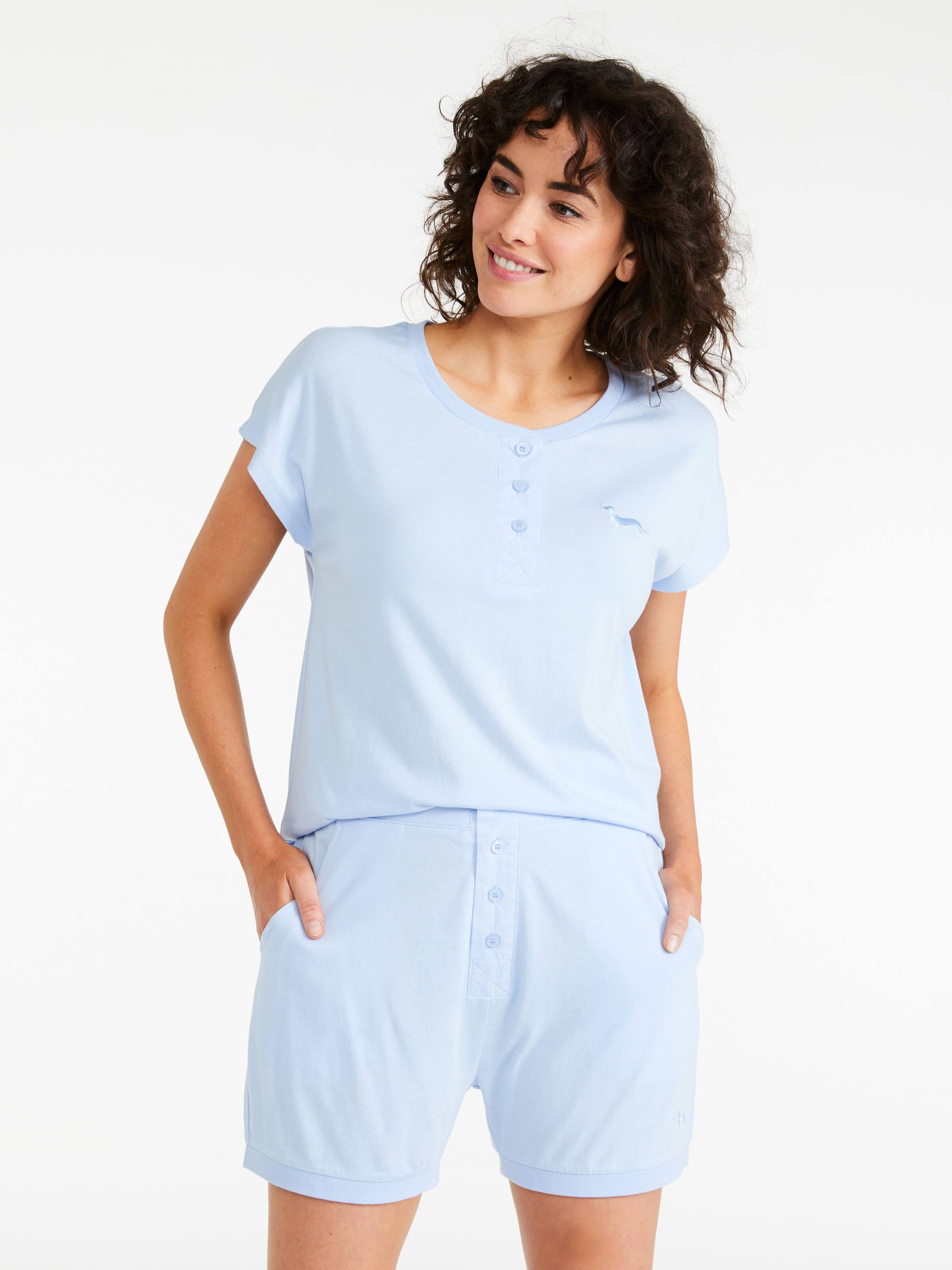 Blue Comfy Long Short