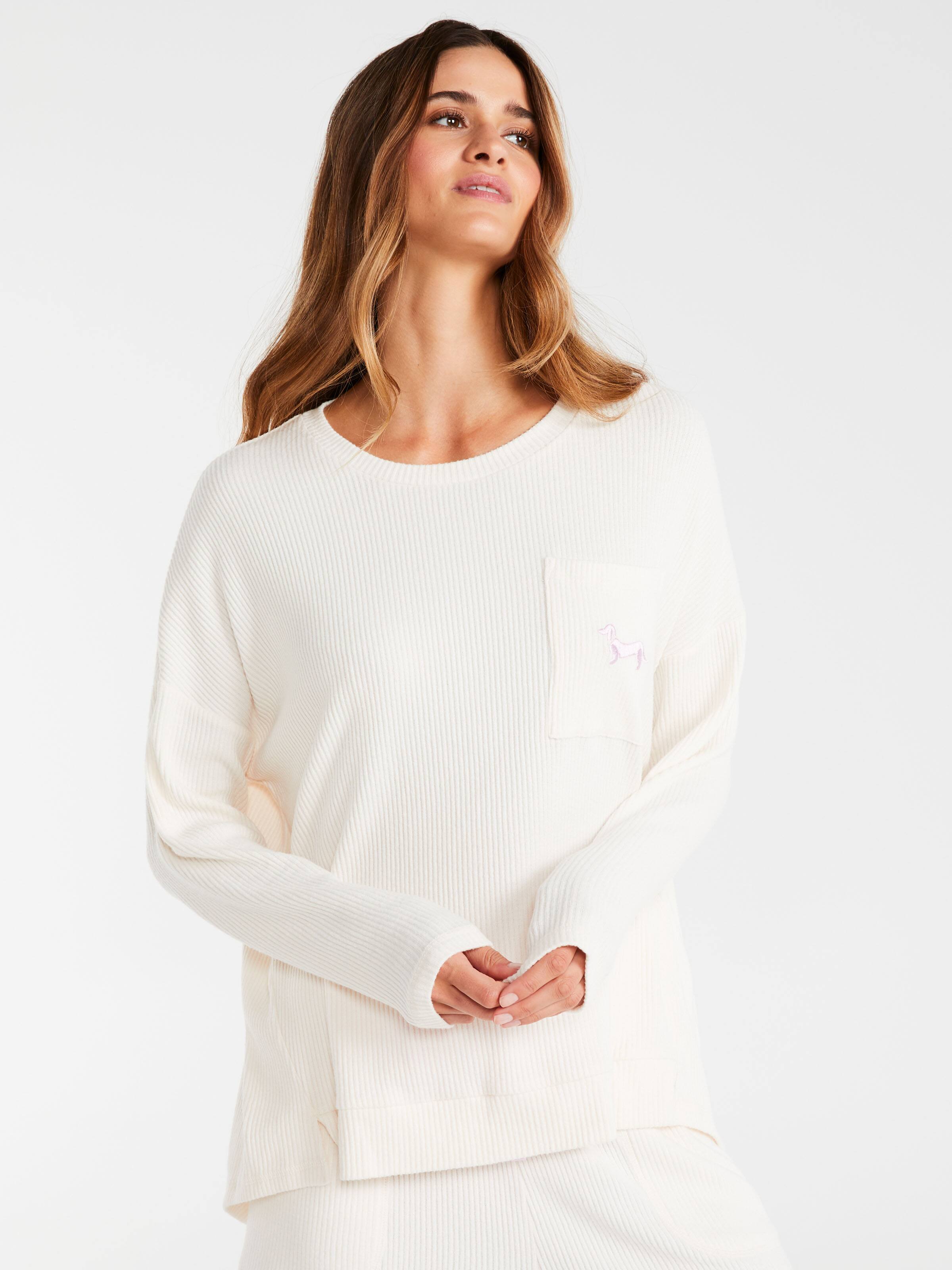 Brushed Rib Sweater