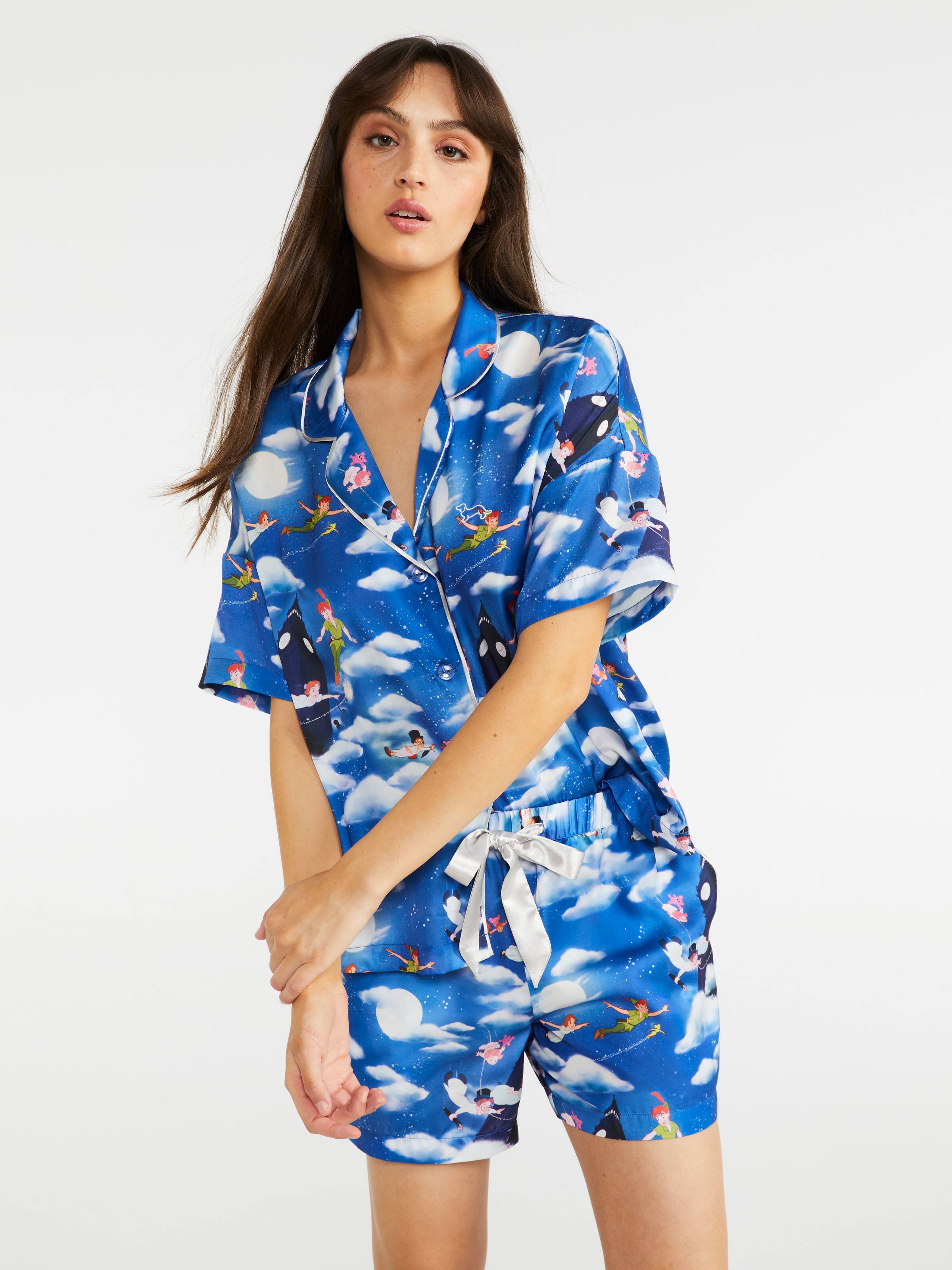 Peter Pan Chic Satin Pj Set
