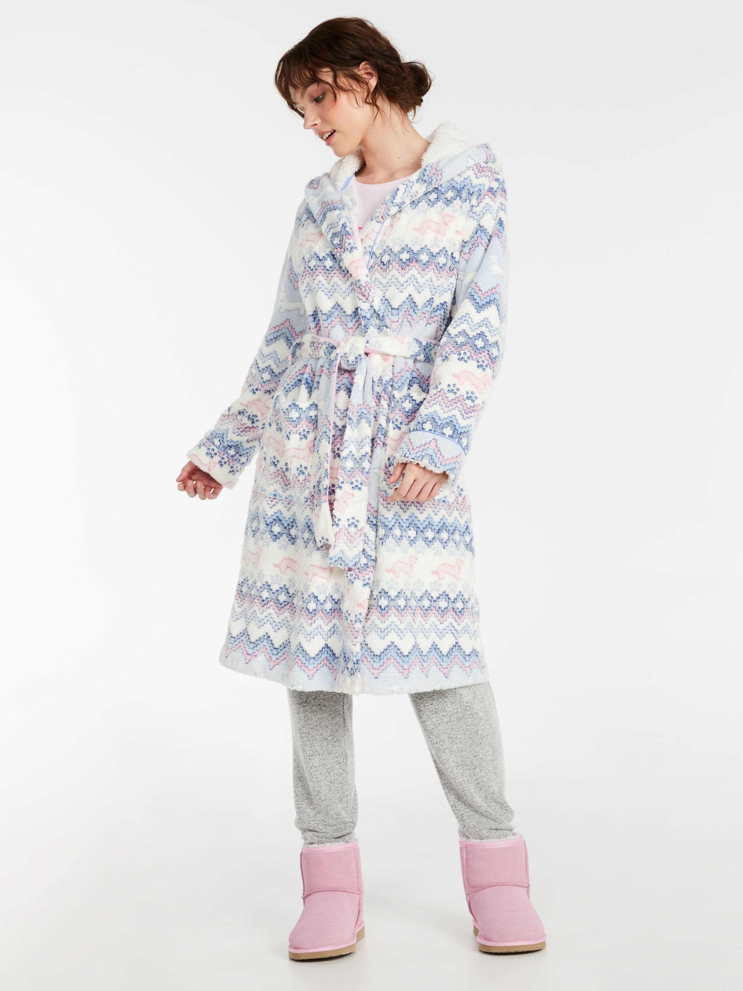 Penny Fair Isle Hooded Gown