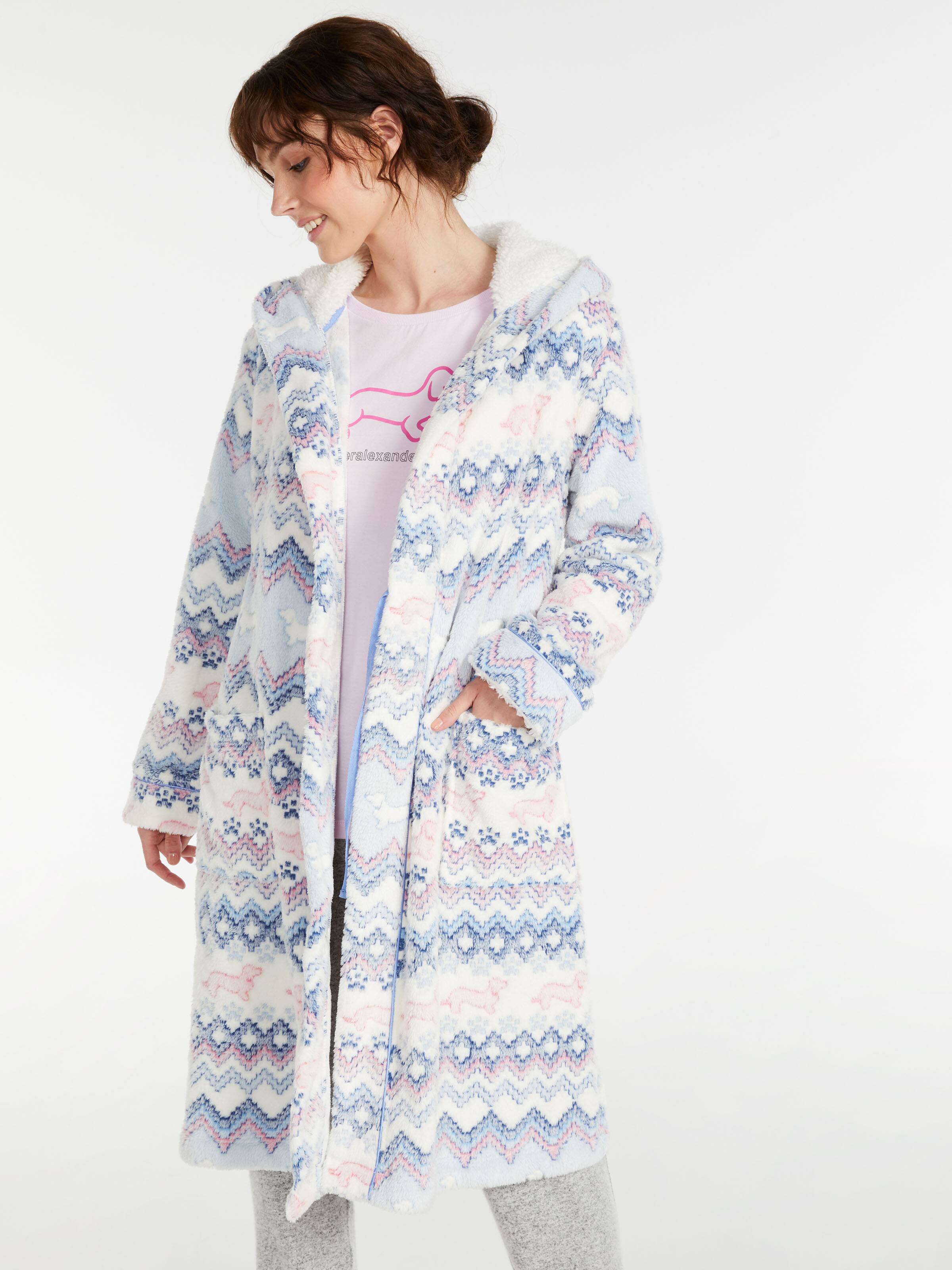Penny Fair Isle Hooded Gown