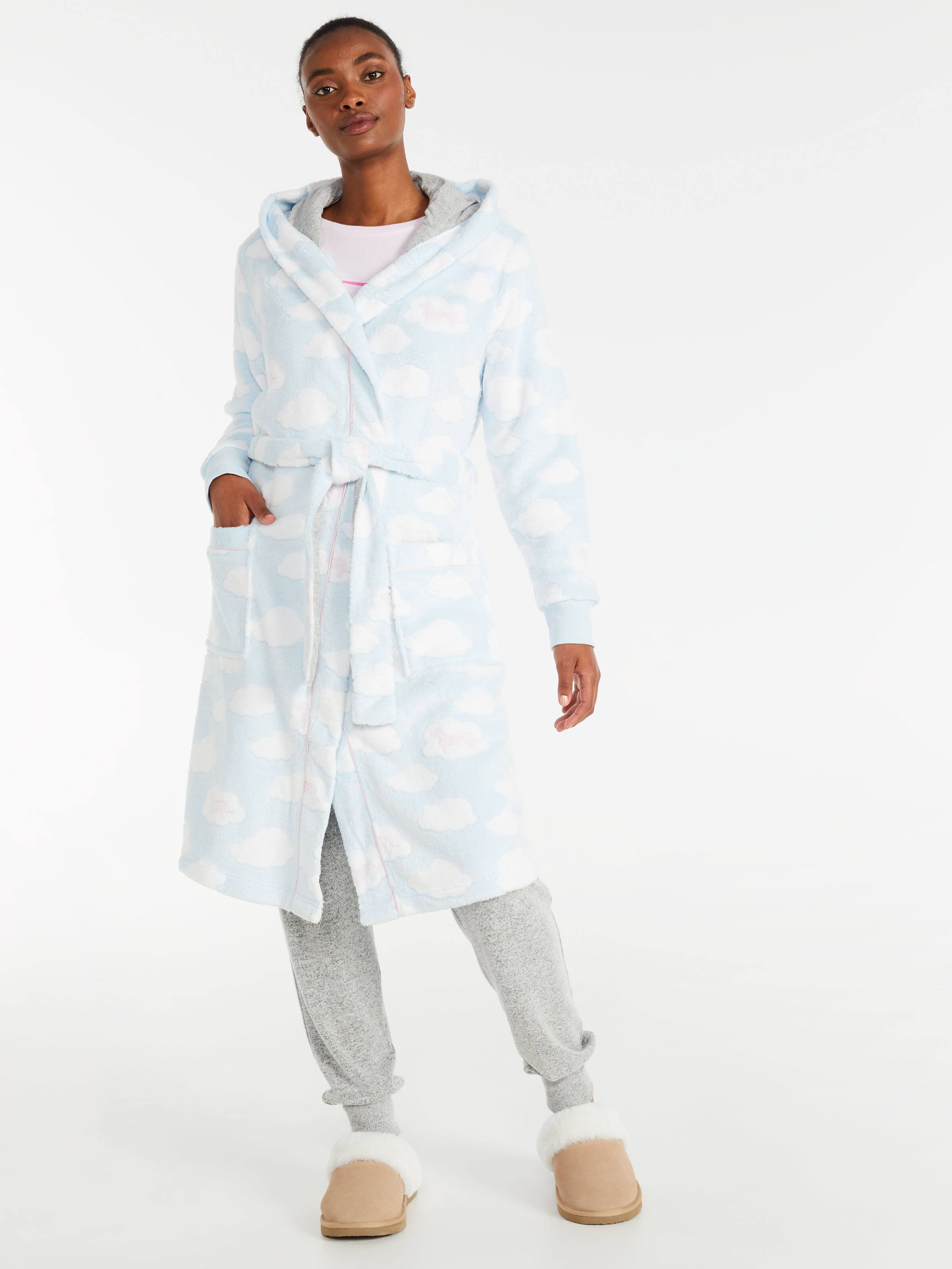 Blue Cloud Hooded Gown