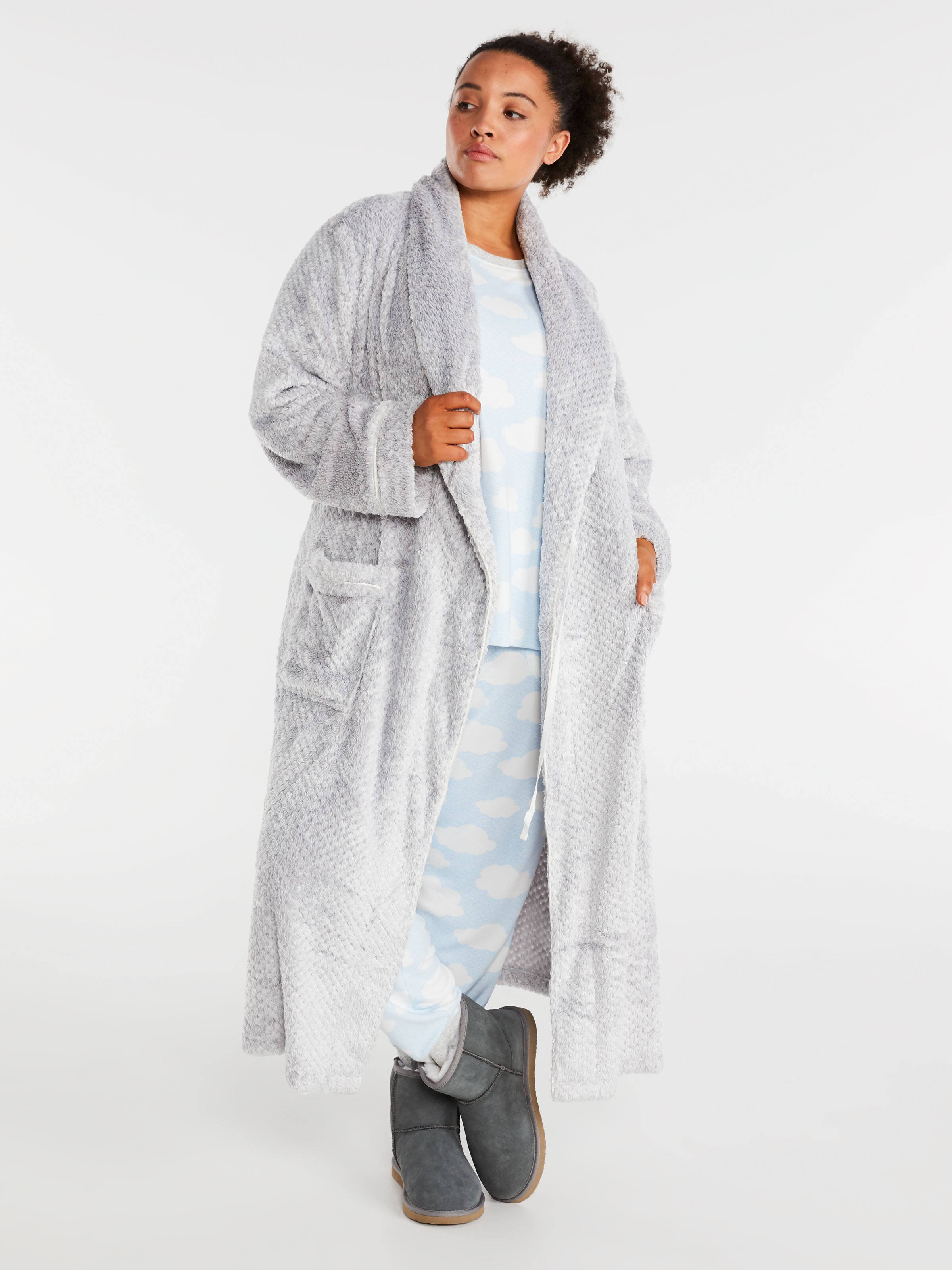 P.A. Plus Grey Hotel Edition Jacquard Gown