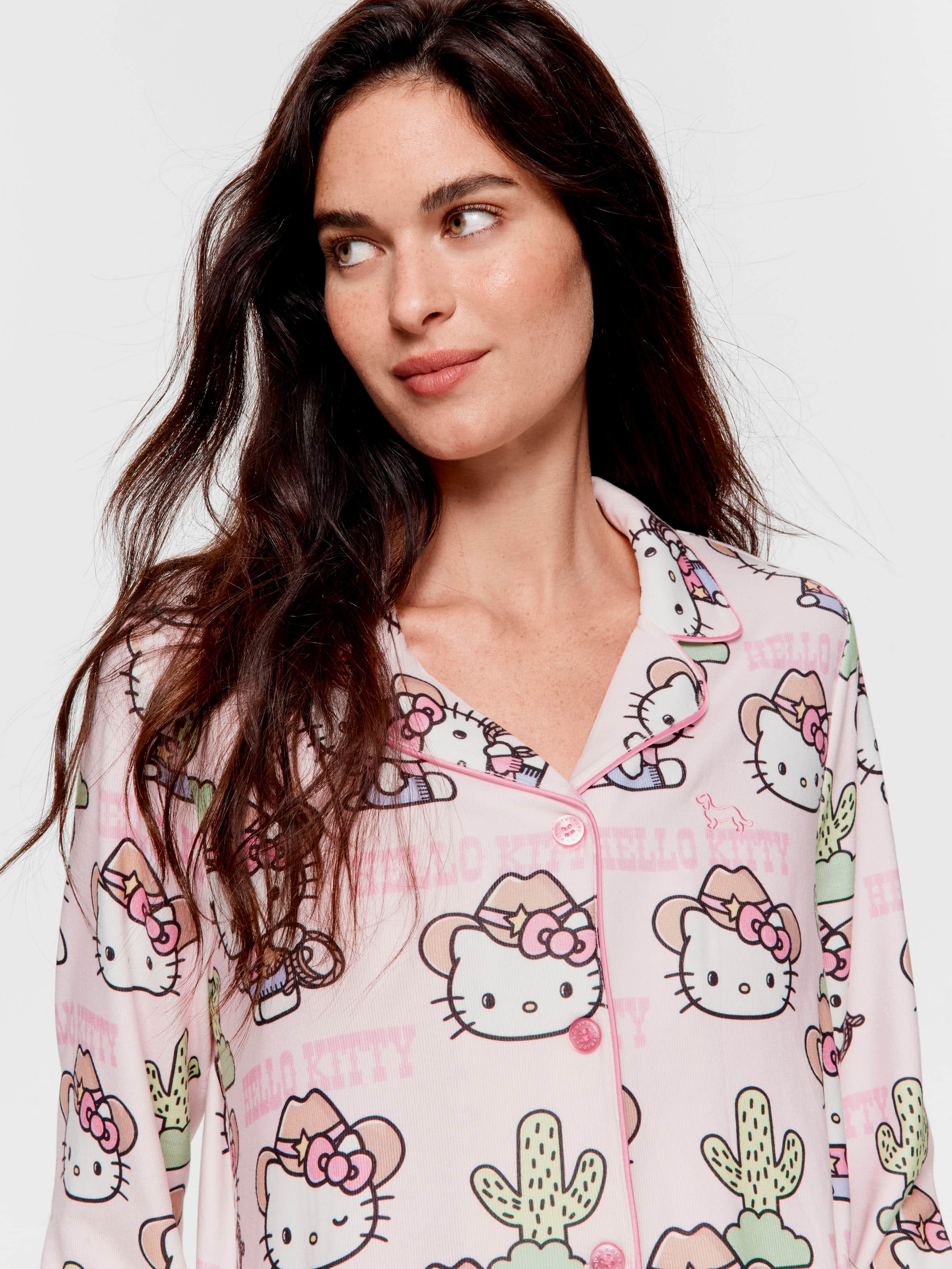 Howdy Hello Kitty Plush Classic Pj Set