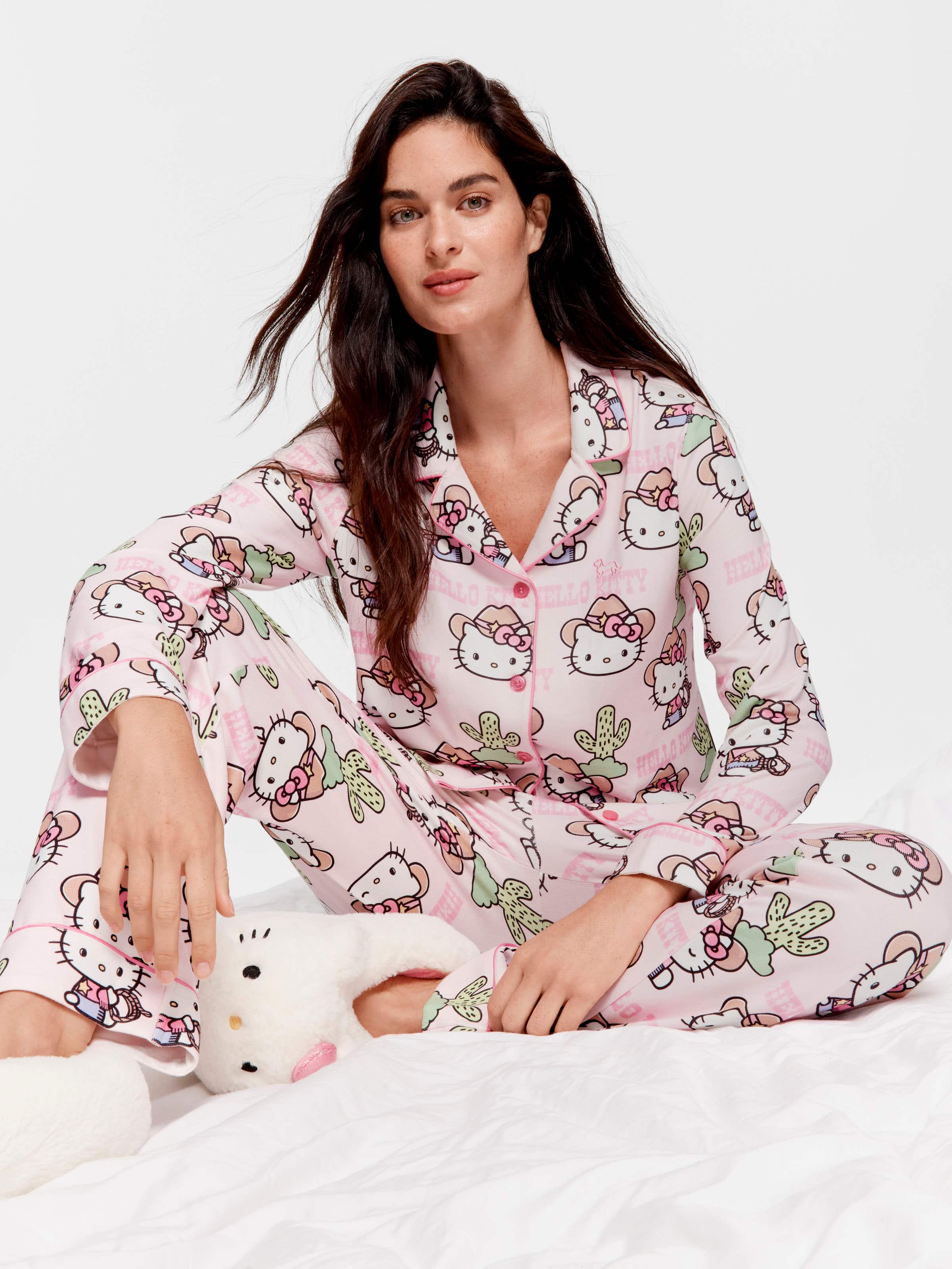 Howdy Hello Kitty Plush Classic Pj Set
