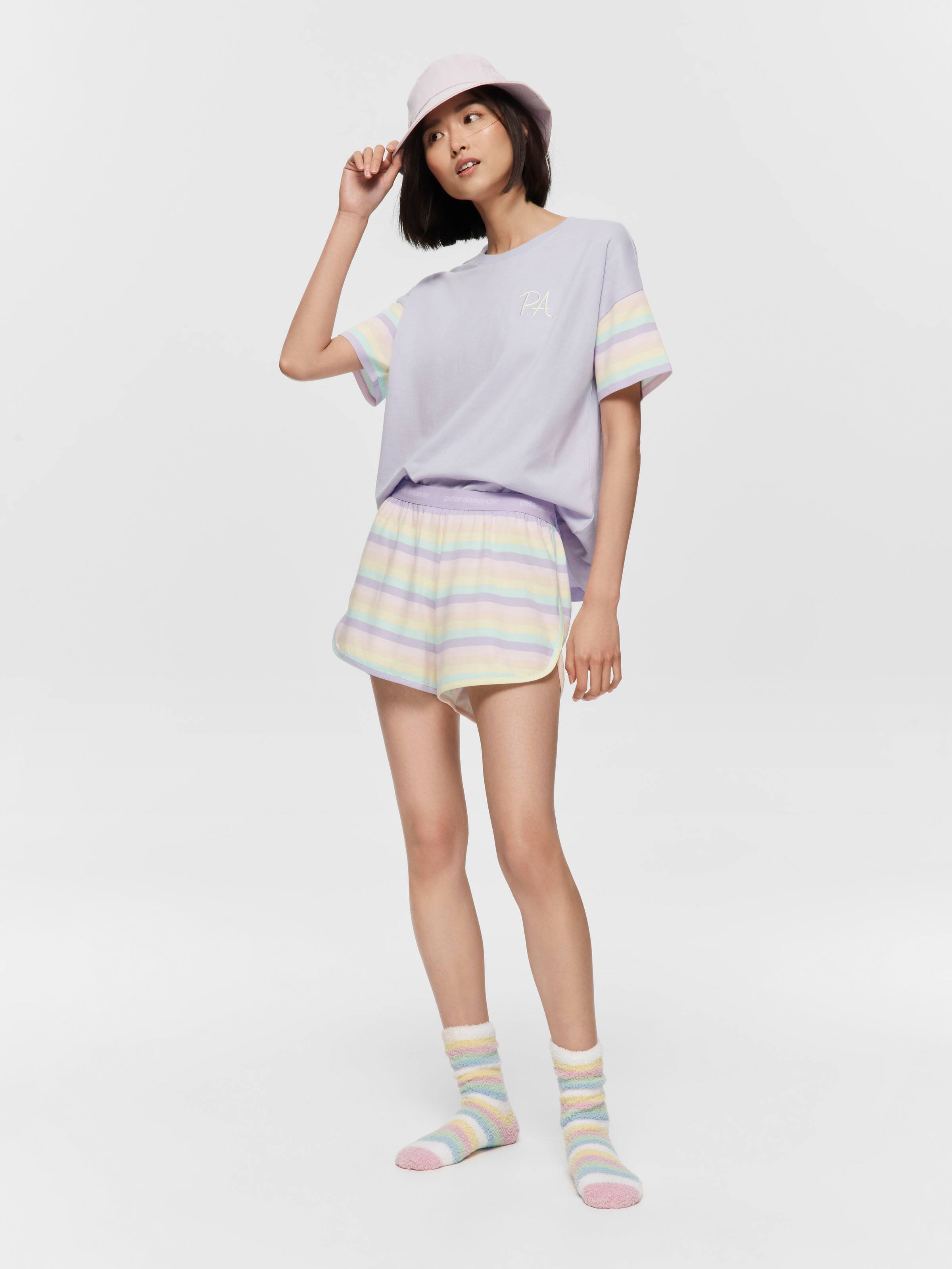 Pastel Stripe Short
