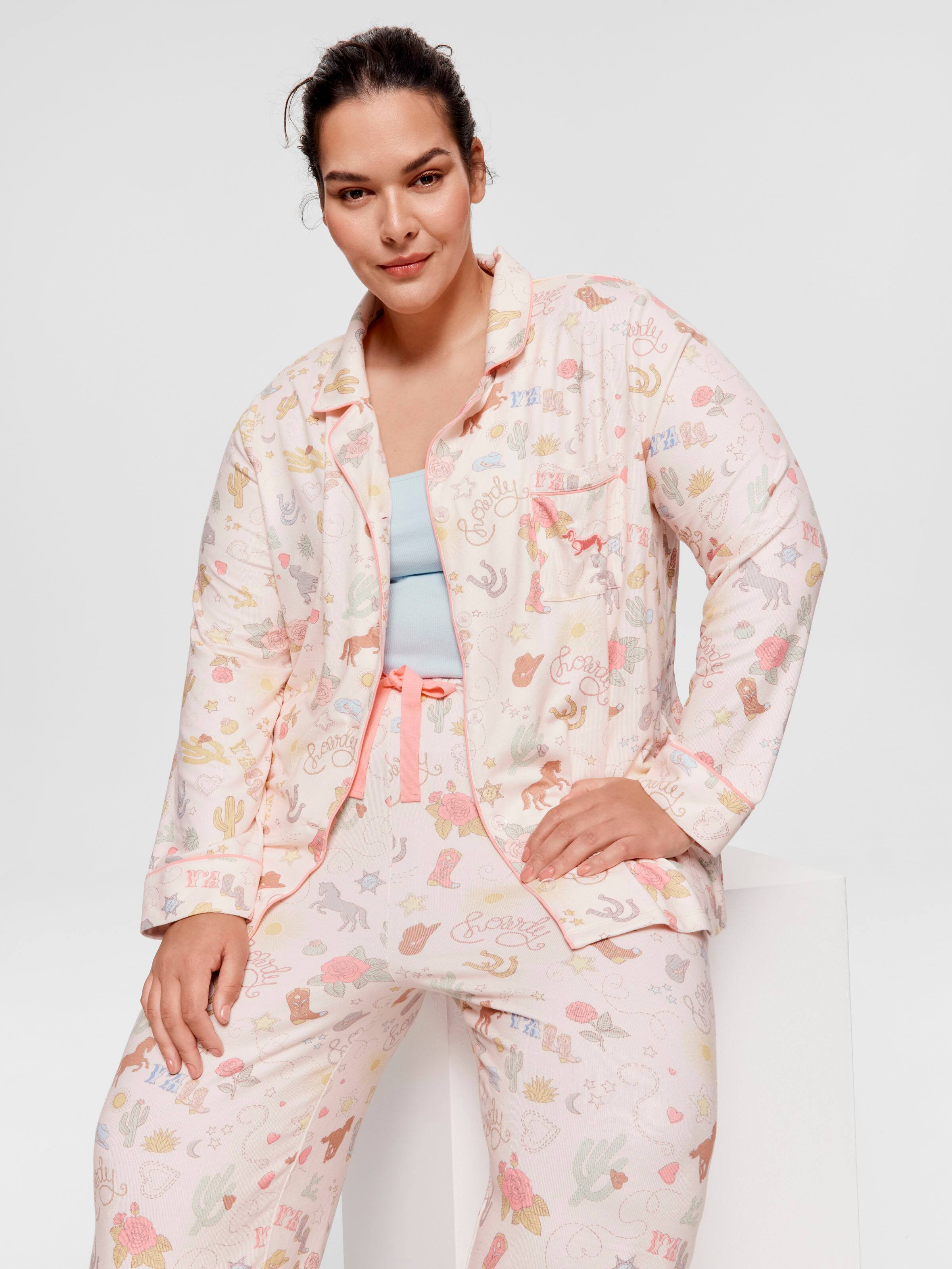 P.A. Plus Howdy Plush Classic Pj Set