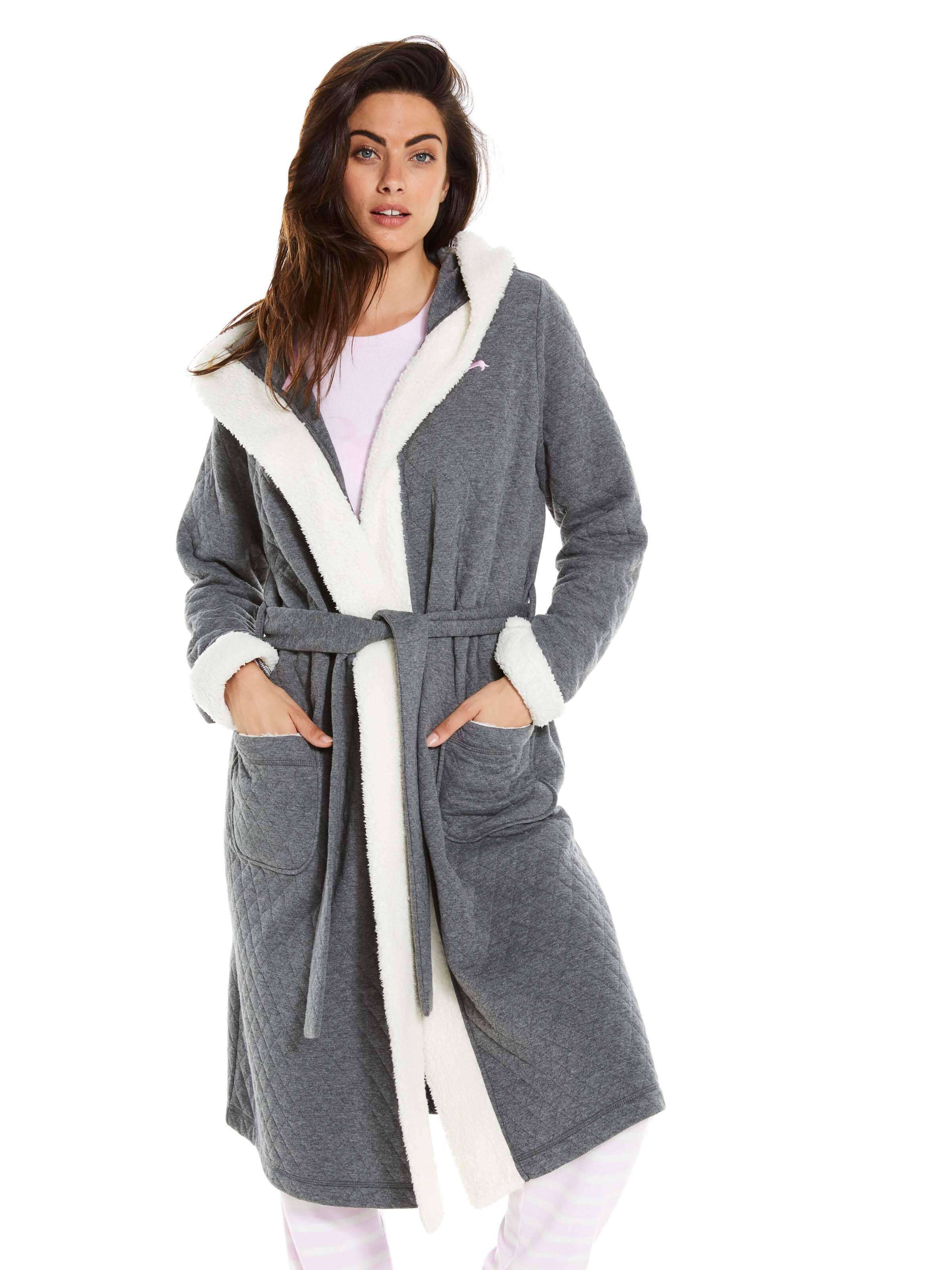 Quilted Hooded Gown