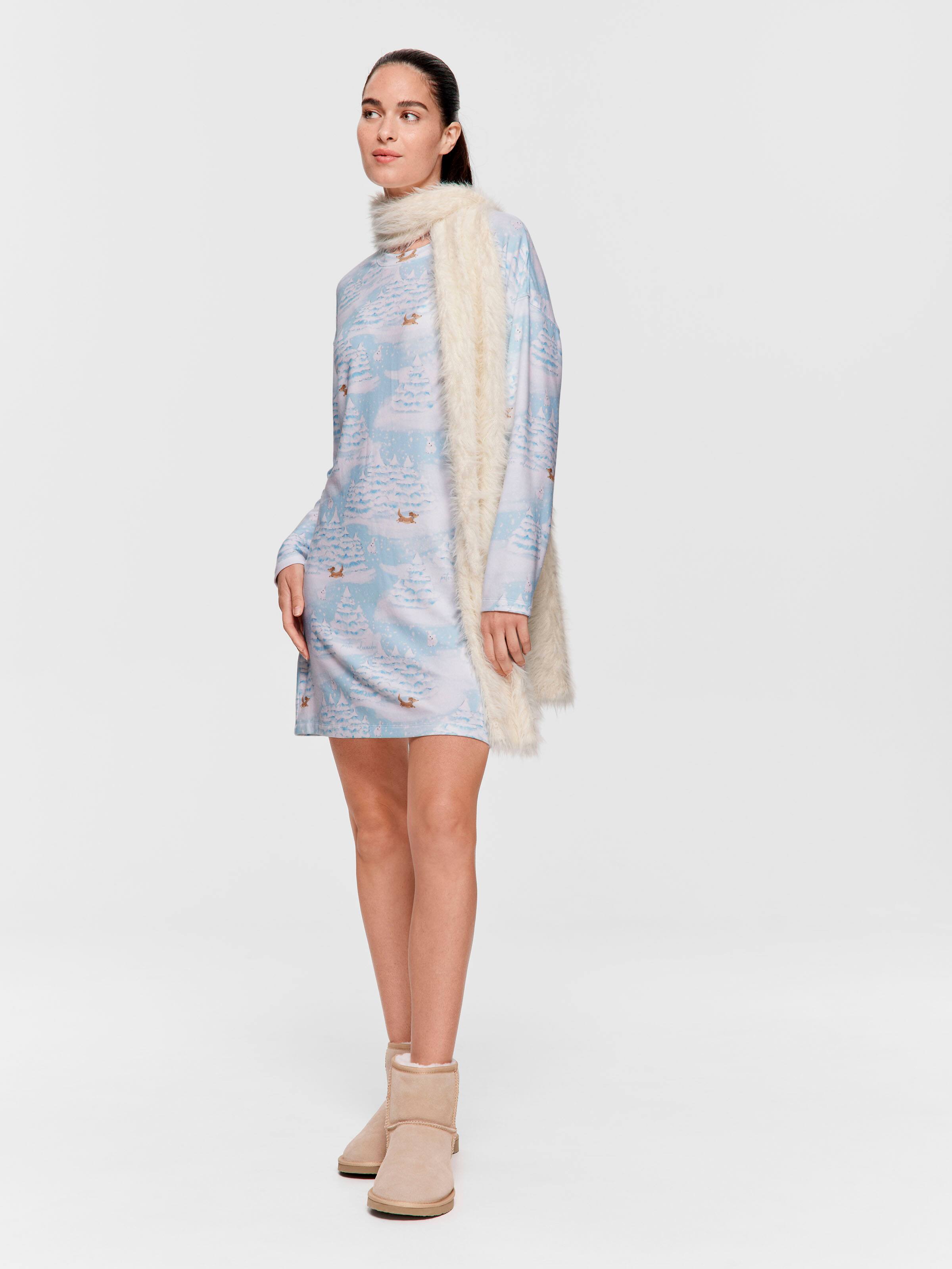 Alpine Plush Long Sleeve Nightie