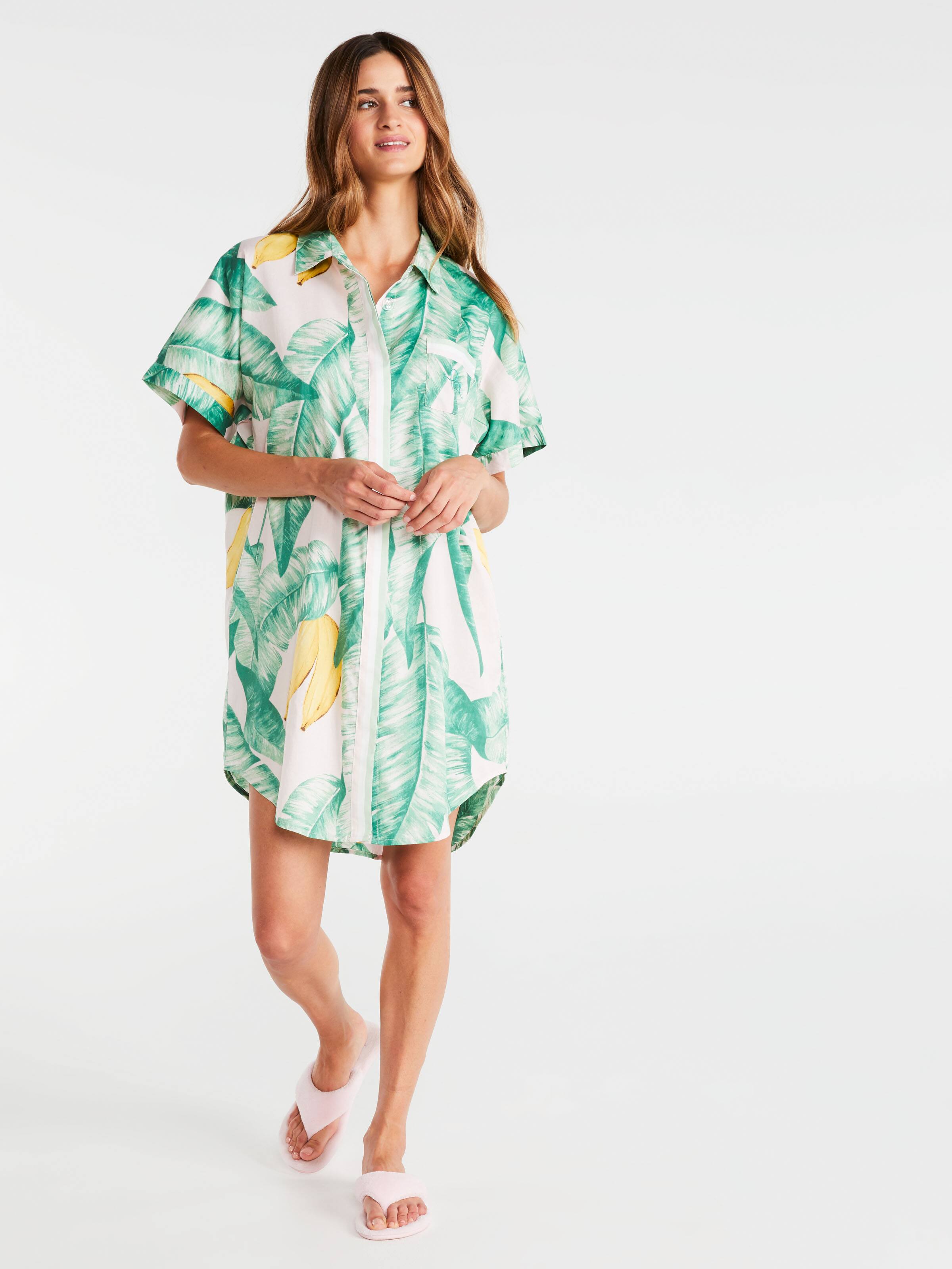 Rio Palm Print Nightshirt