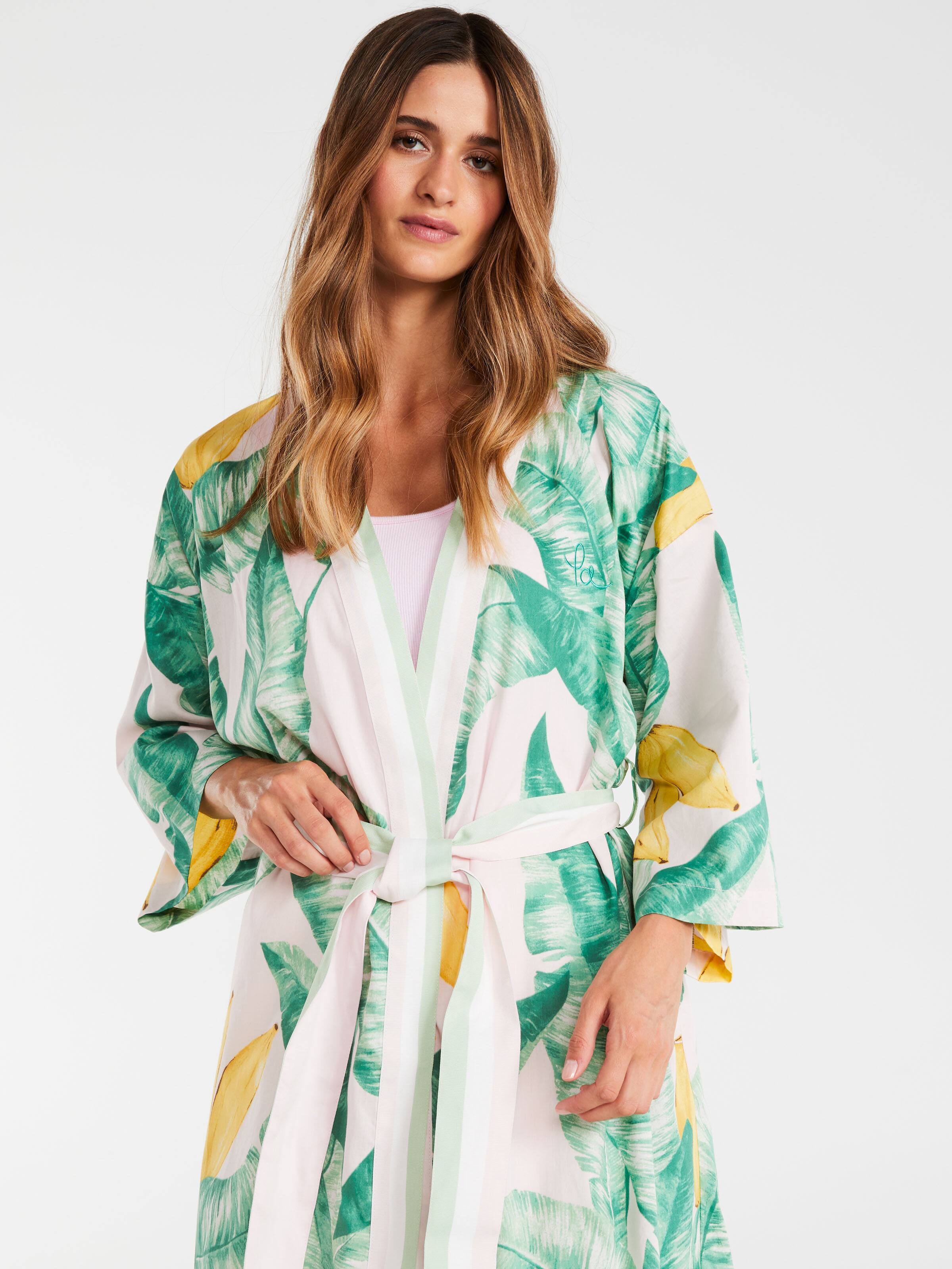 Rio Palm Print Gown