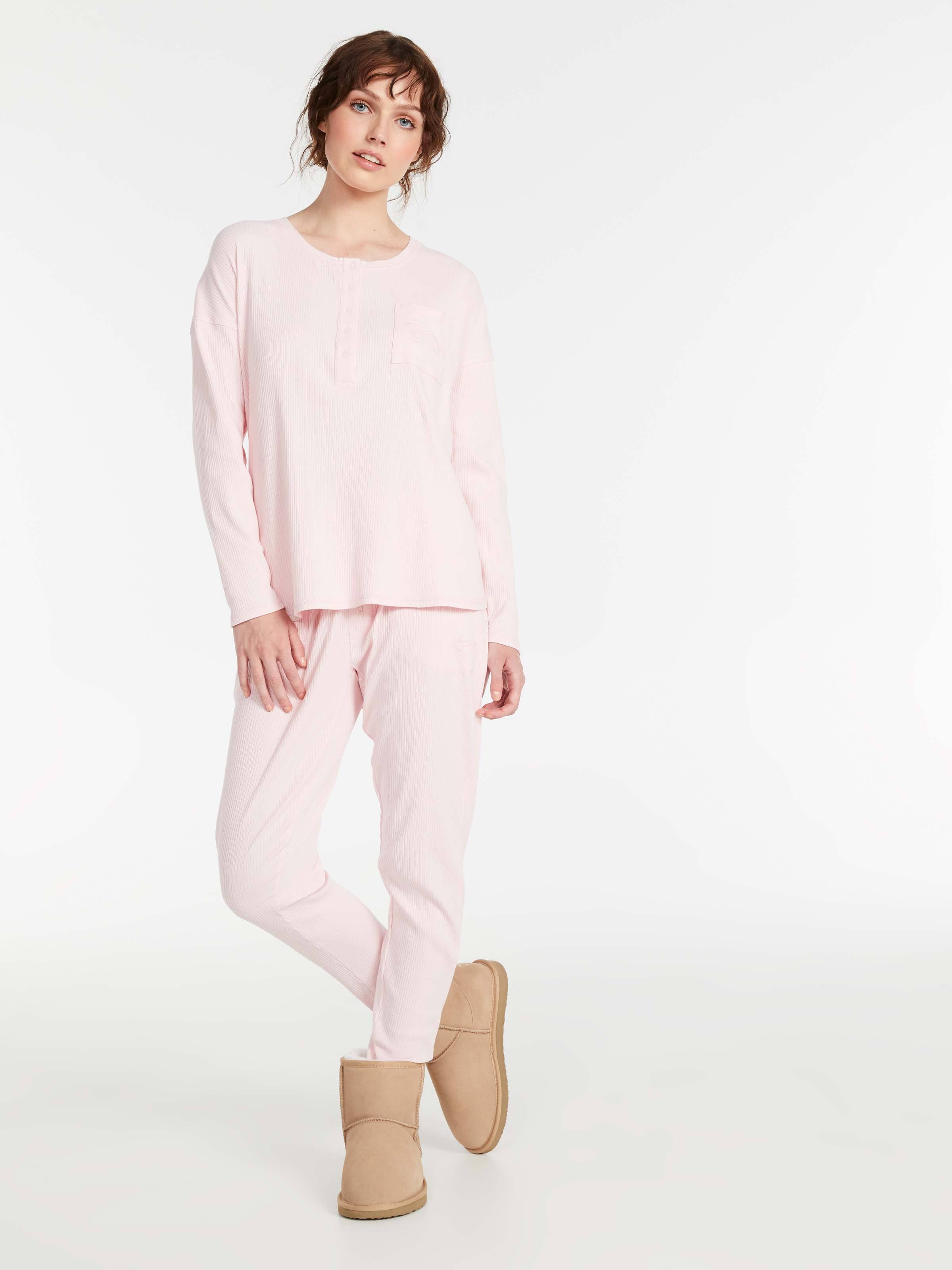 100% Organic Rust Long Sleeve Henley