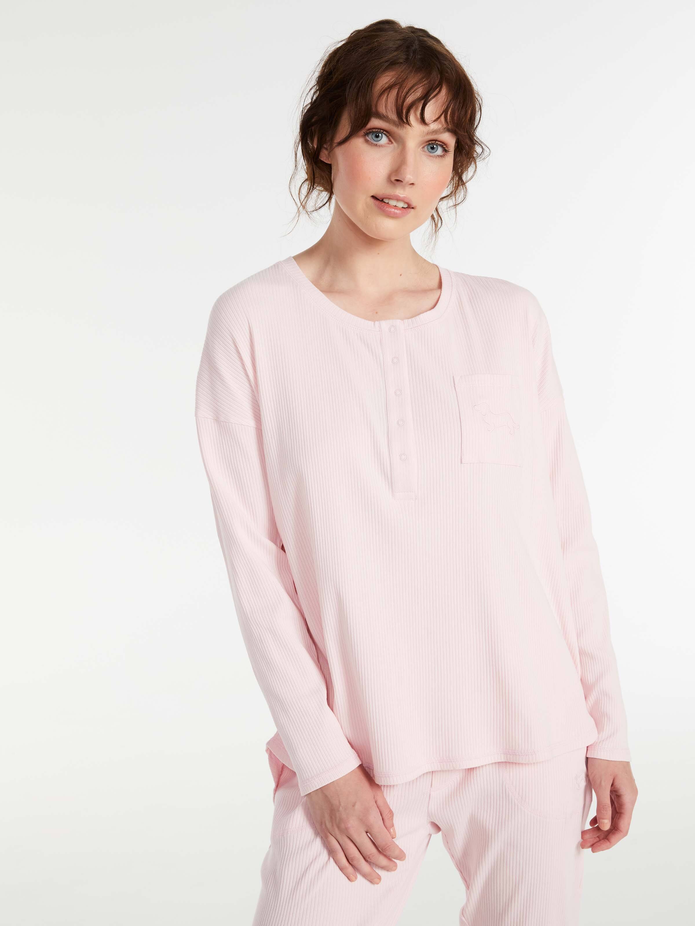 100% Organic Rust Long Sleeve Henley