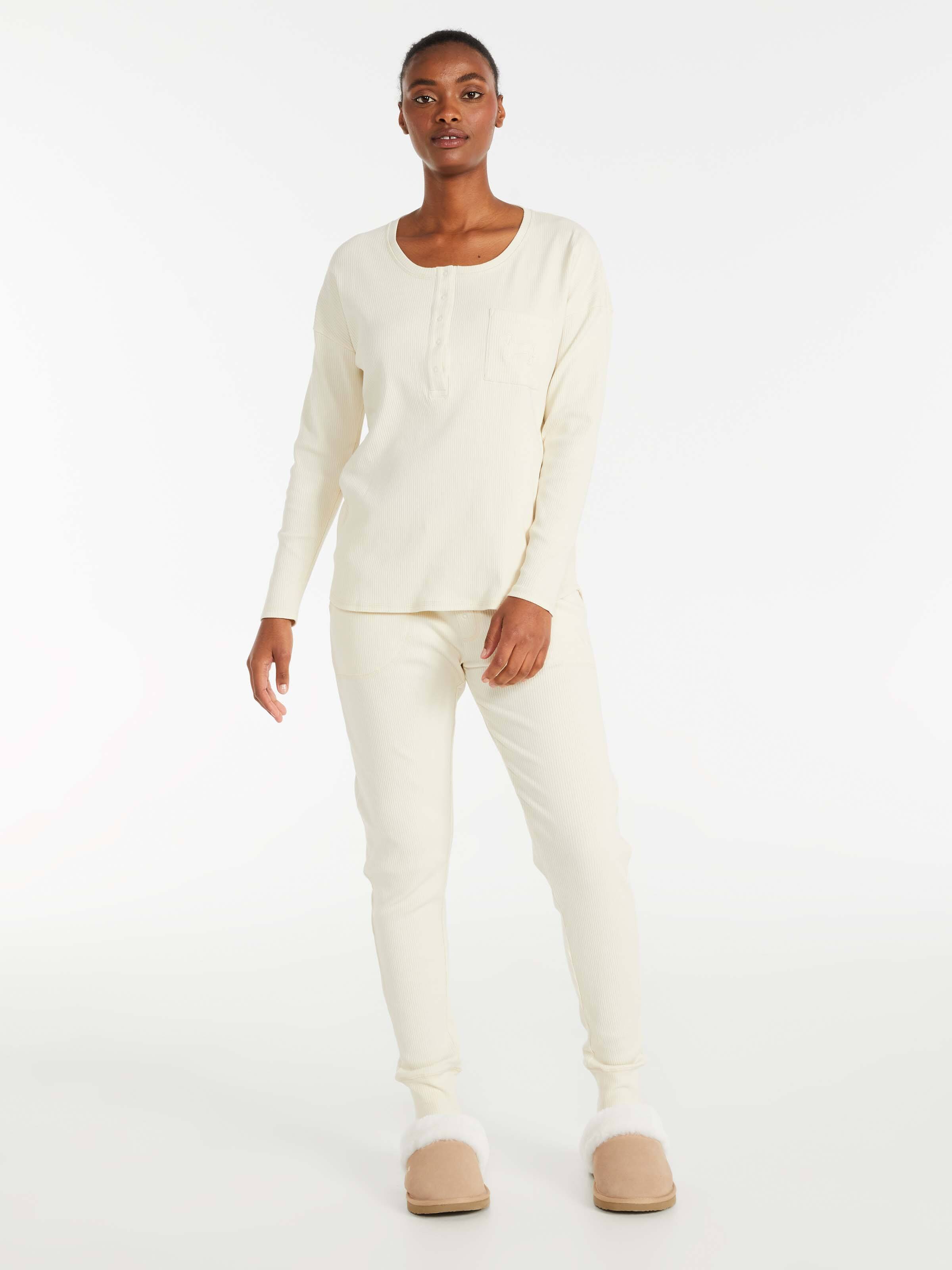 100% Organic Orange Long Sleeve Henley