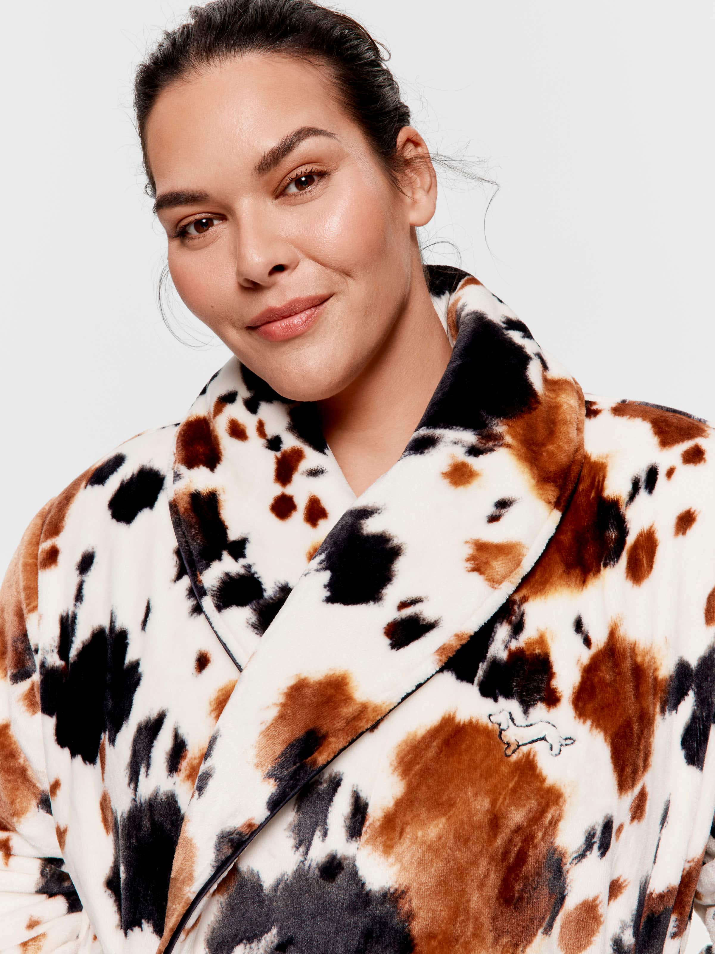 P.A. Plus Cow Print Gown - Peter Alexander Online