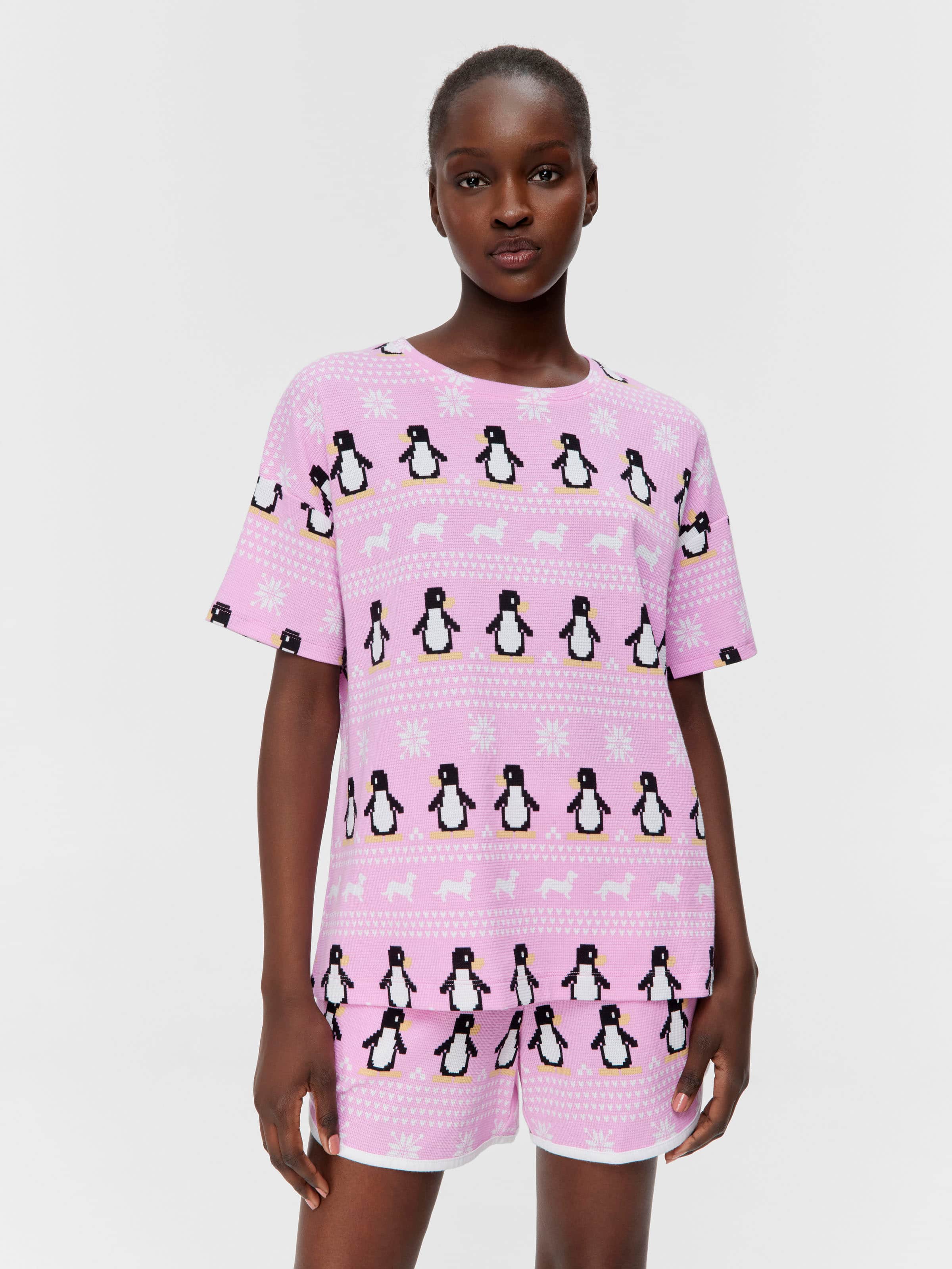 Penguin Waffle Tee