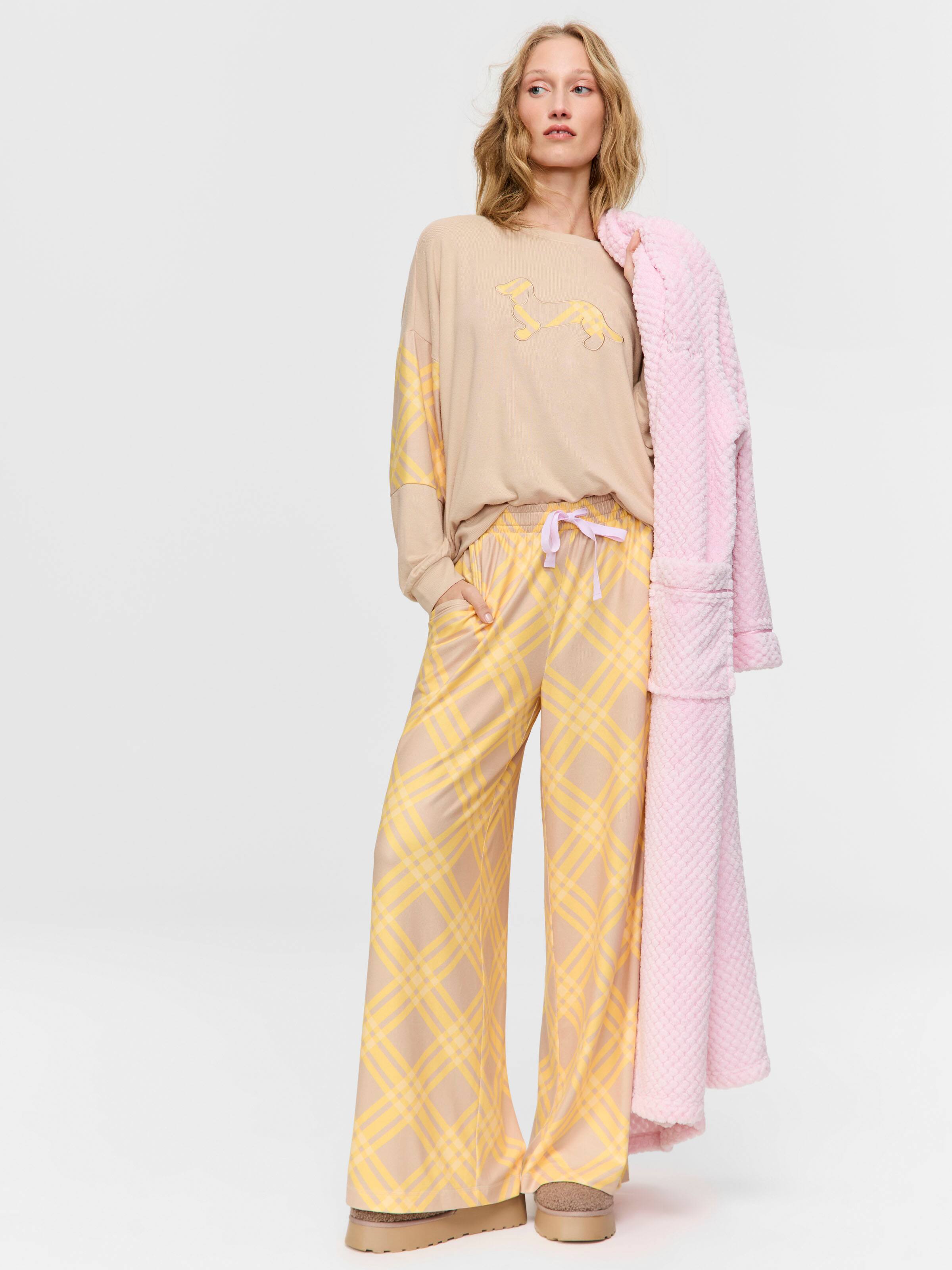 Navy Stripe 3/4 Pj Pant