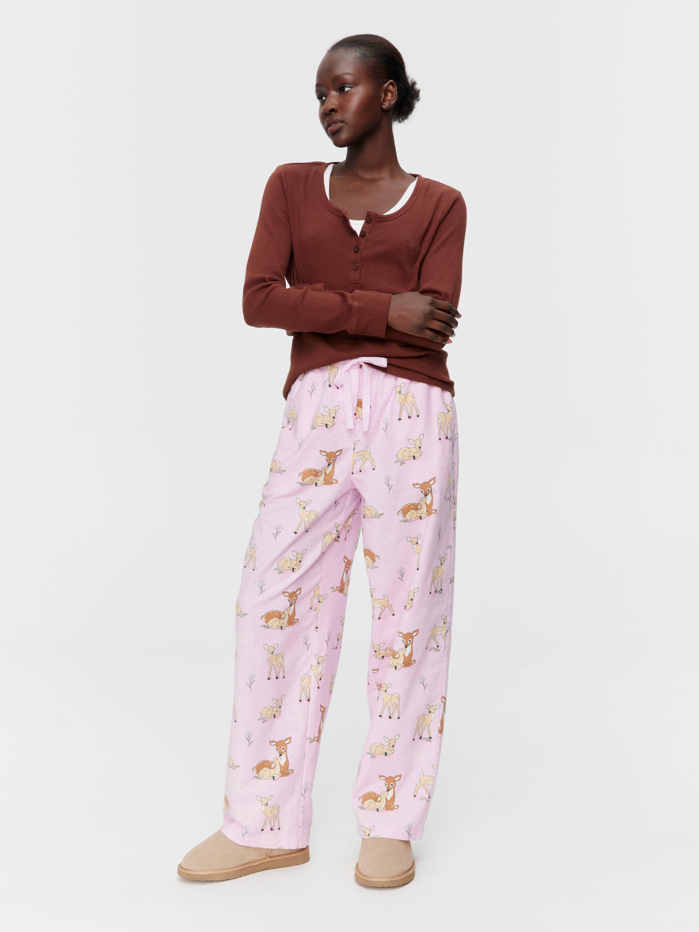 Pretty Deers Classic Flannelette Pj Pant