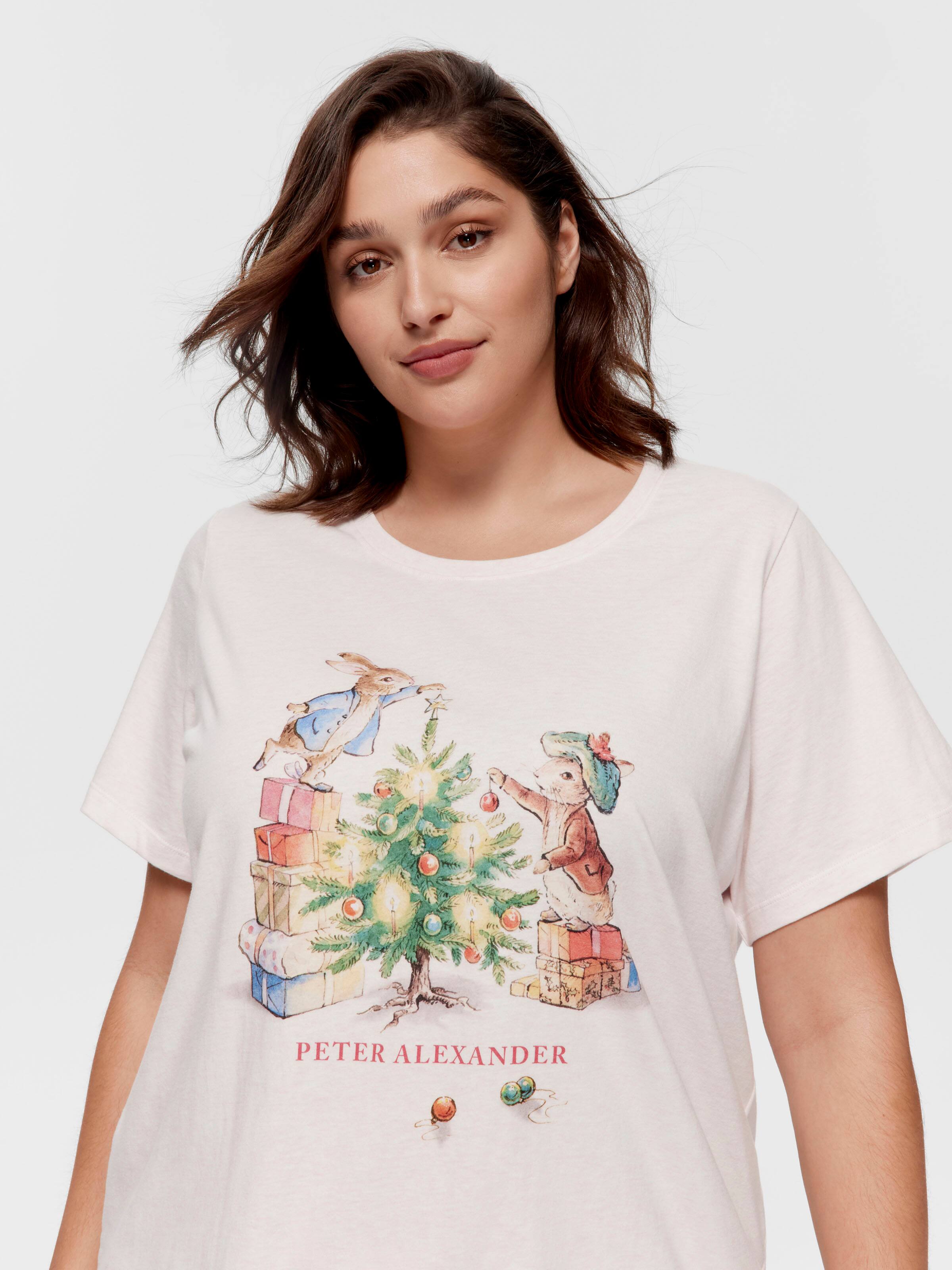 P.A. Plus Peter Rabbit Christmas 100% Cotton Boyfriend Tee
