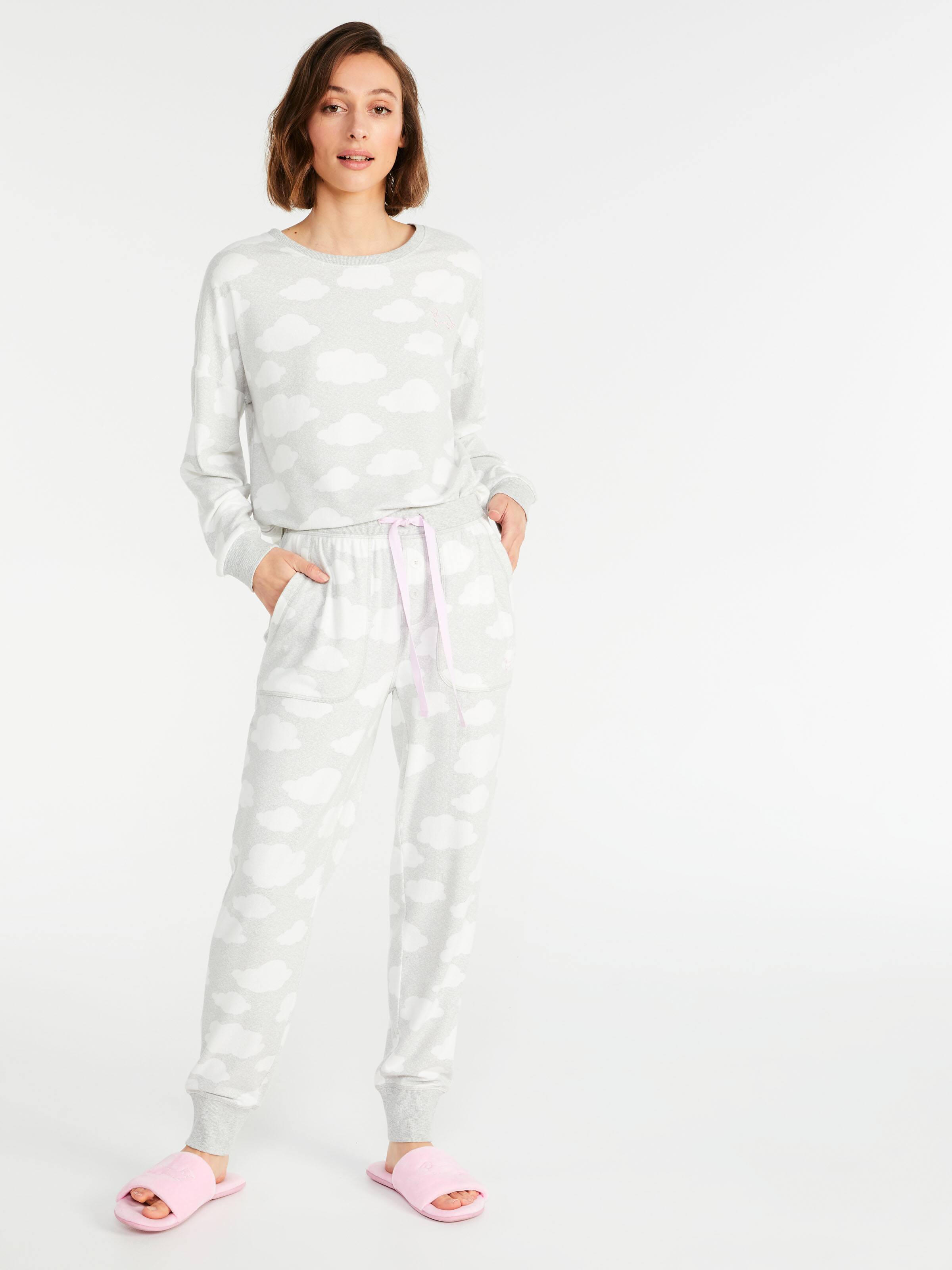 Grey Cloud Plush Pj Pant
