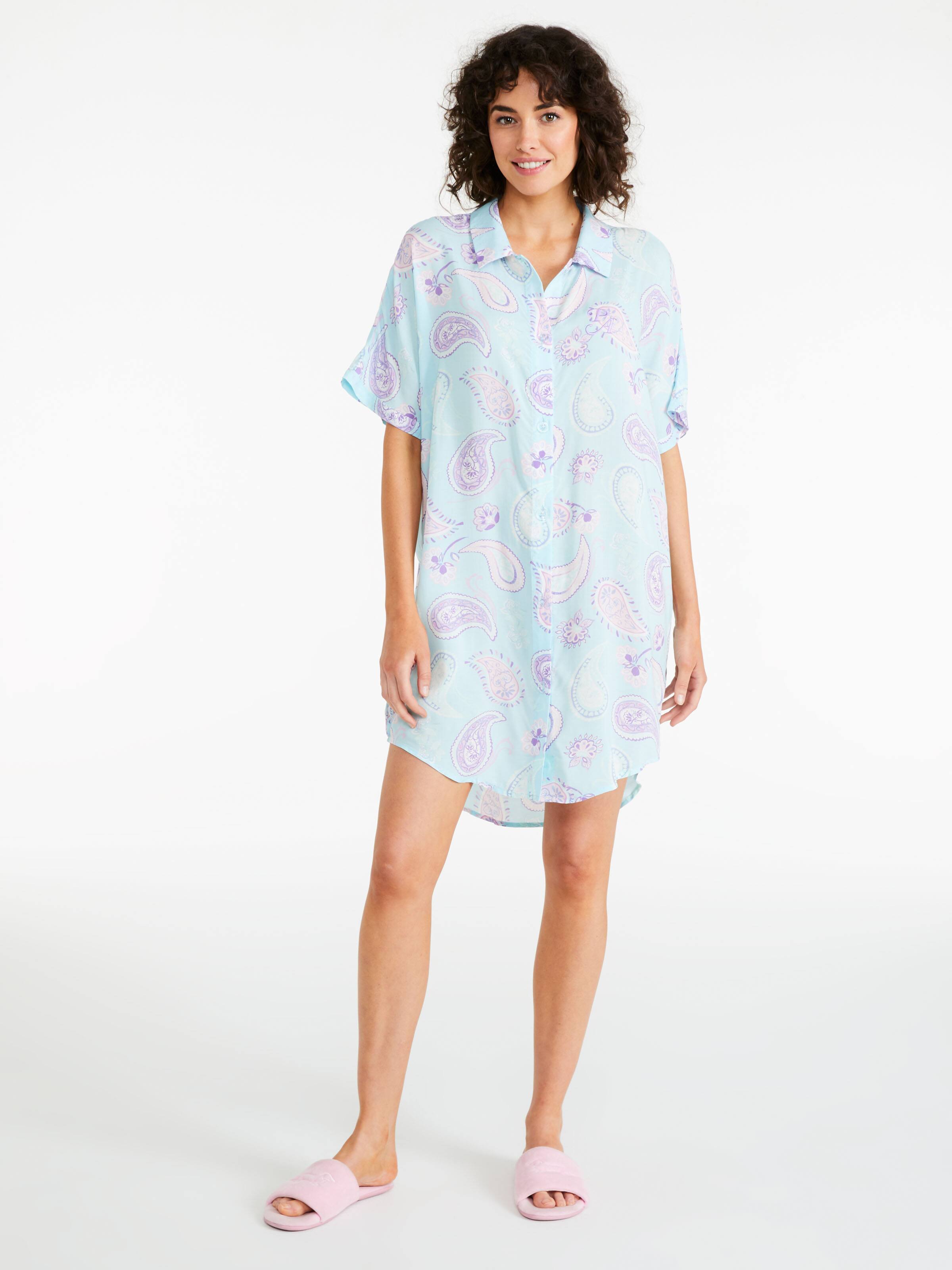Blue Paisley Nightshirt