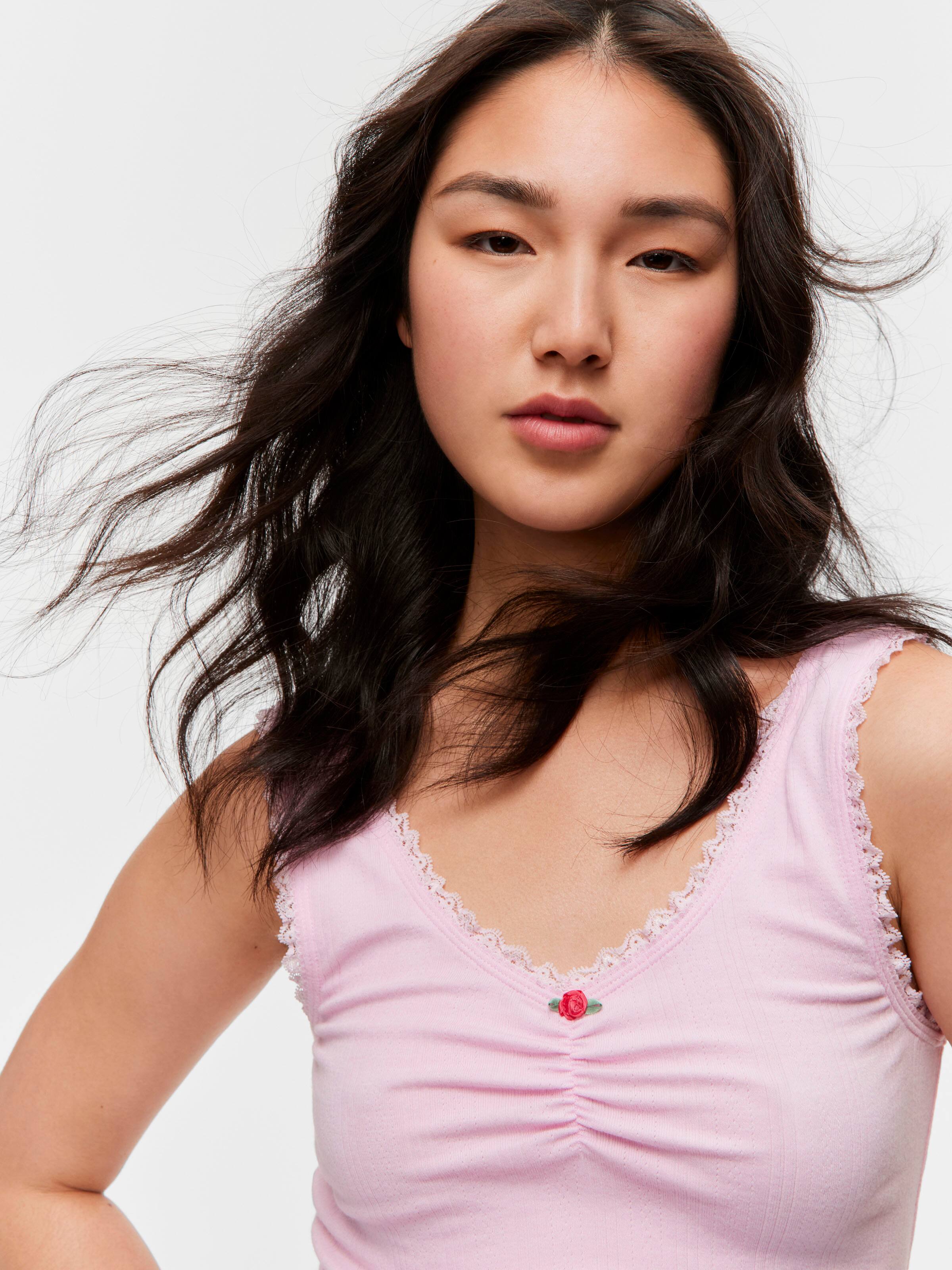Pointelle Lace Tank
