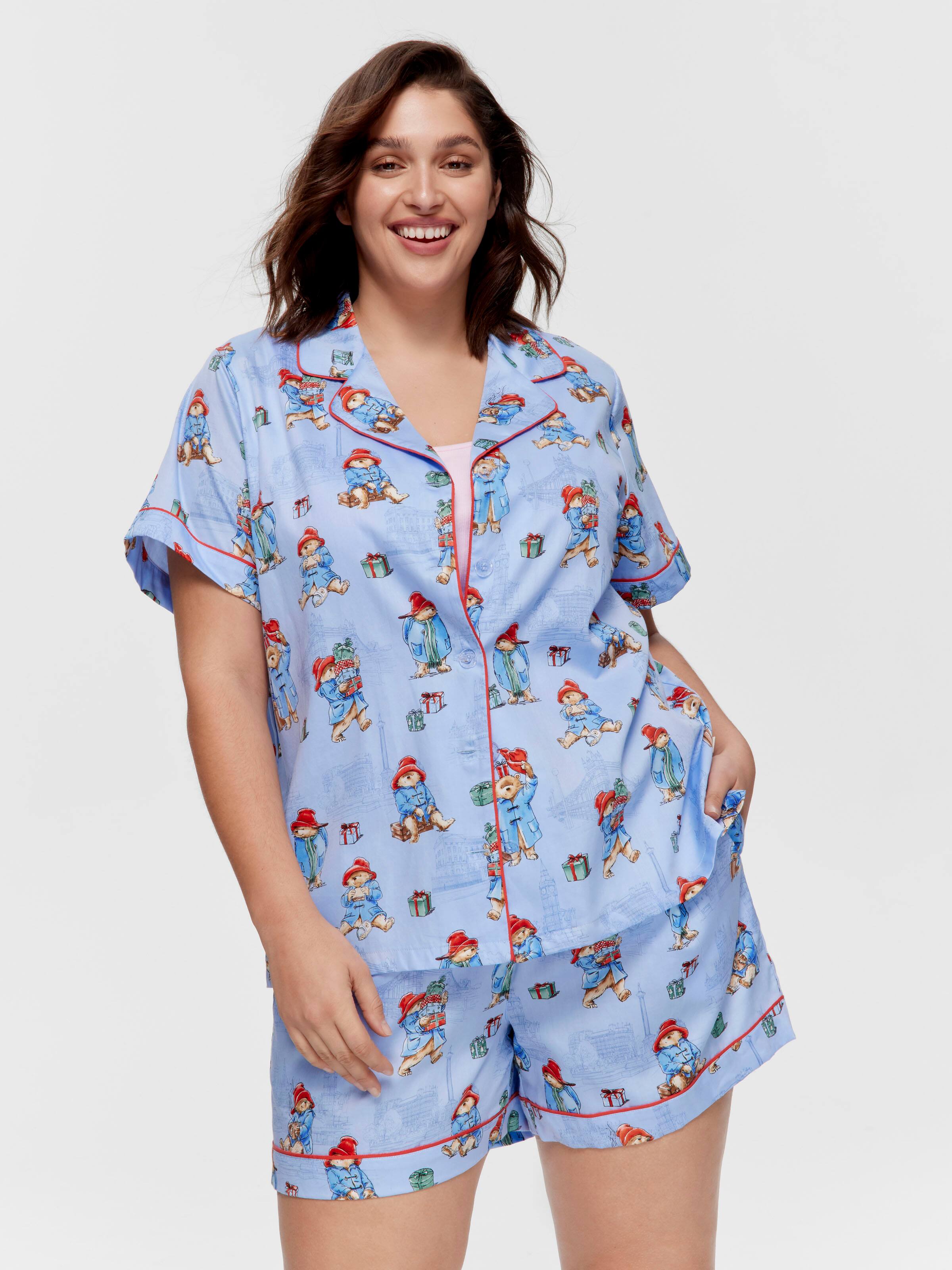 P.A. Plus Paddington 100% Cotton Shortie Pj Set