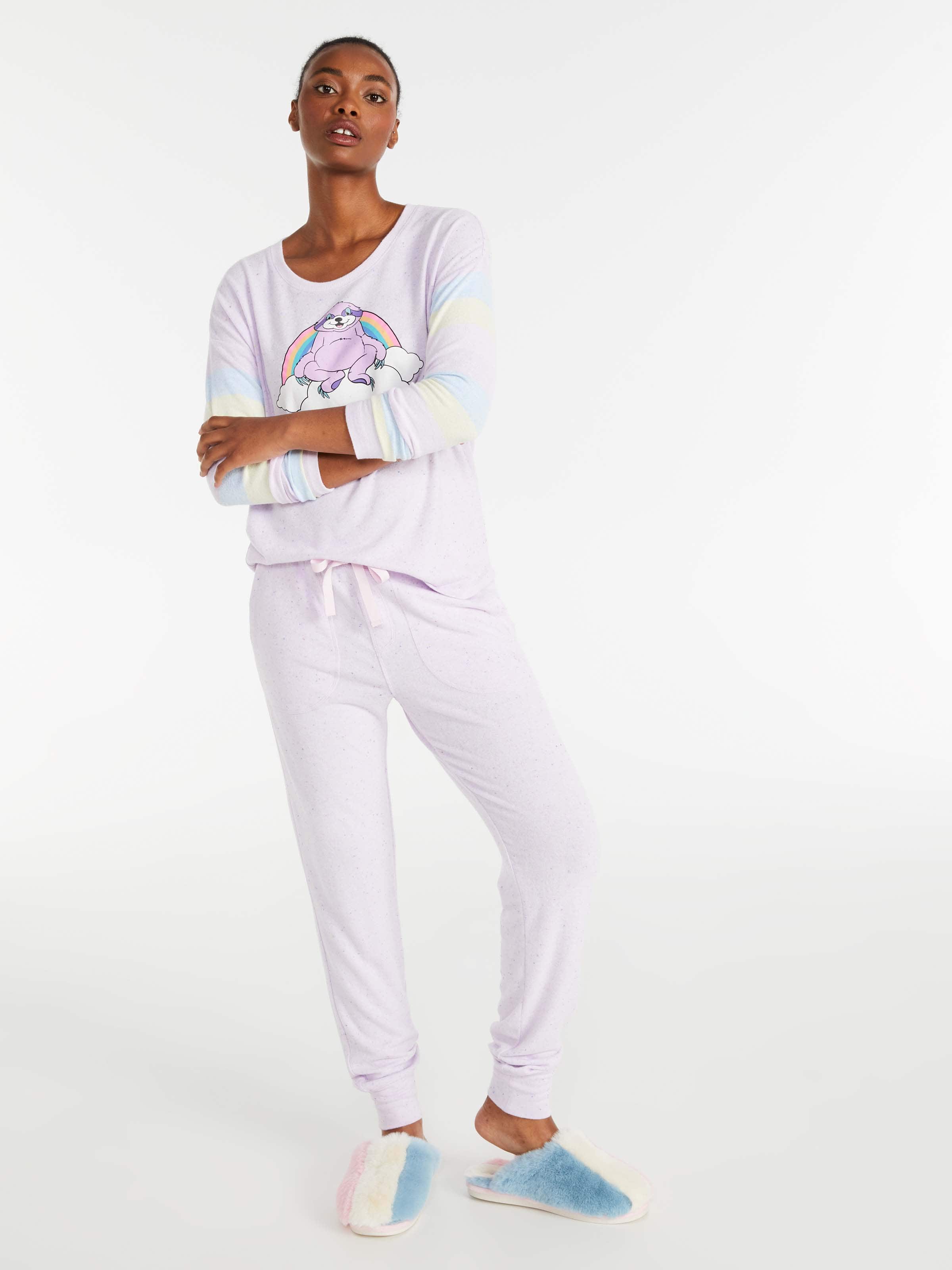 Lilac Fuzzy Easy Pj Pant
