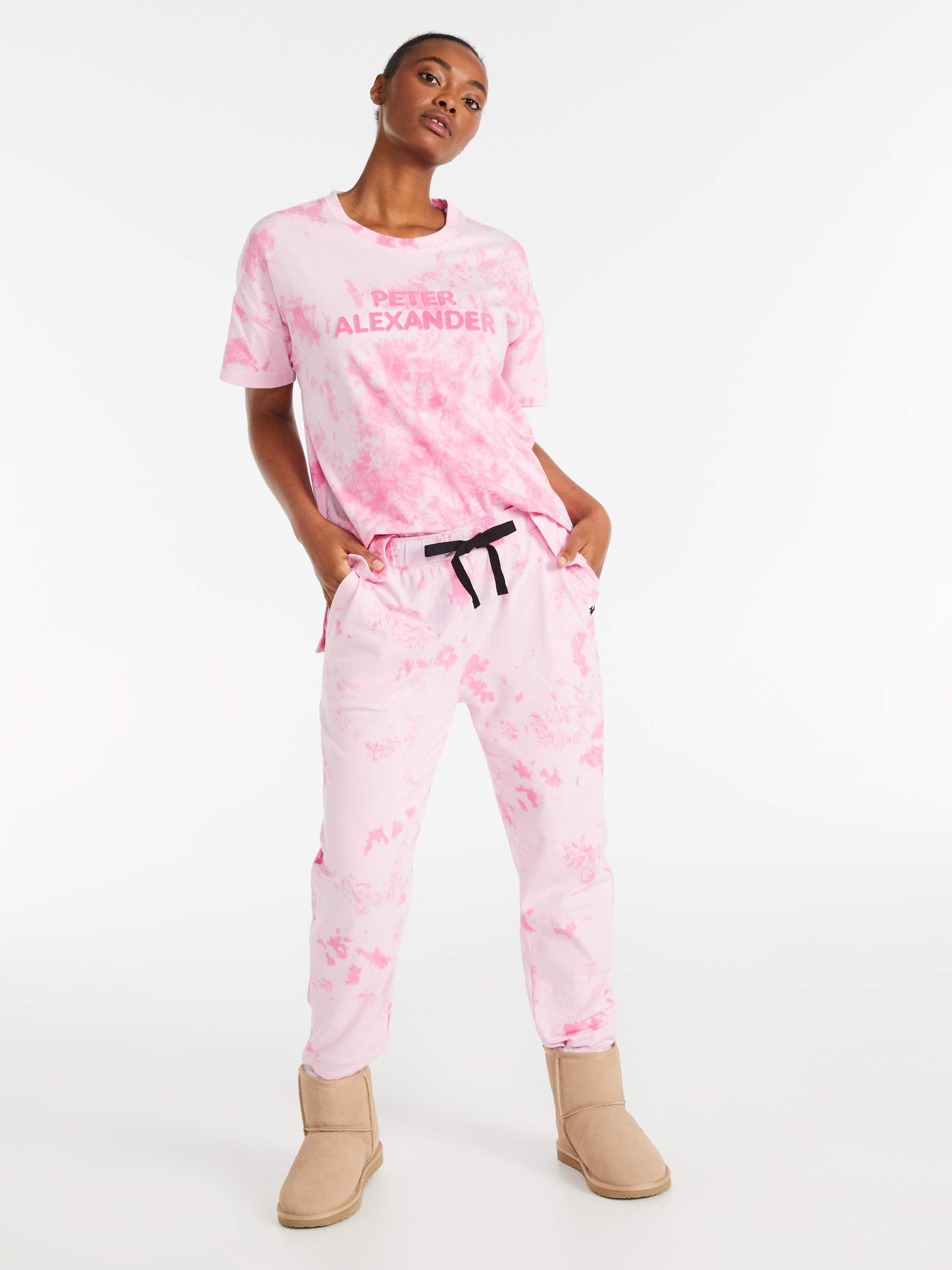 Tie Dye Tapered Pj Pant