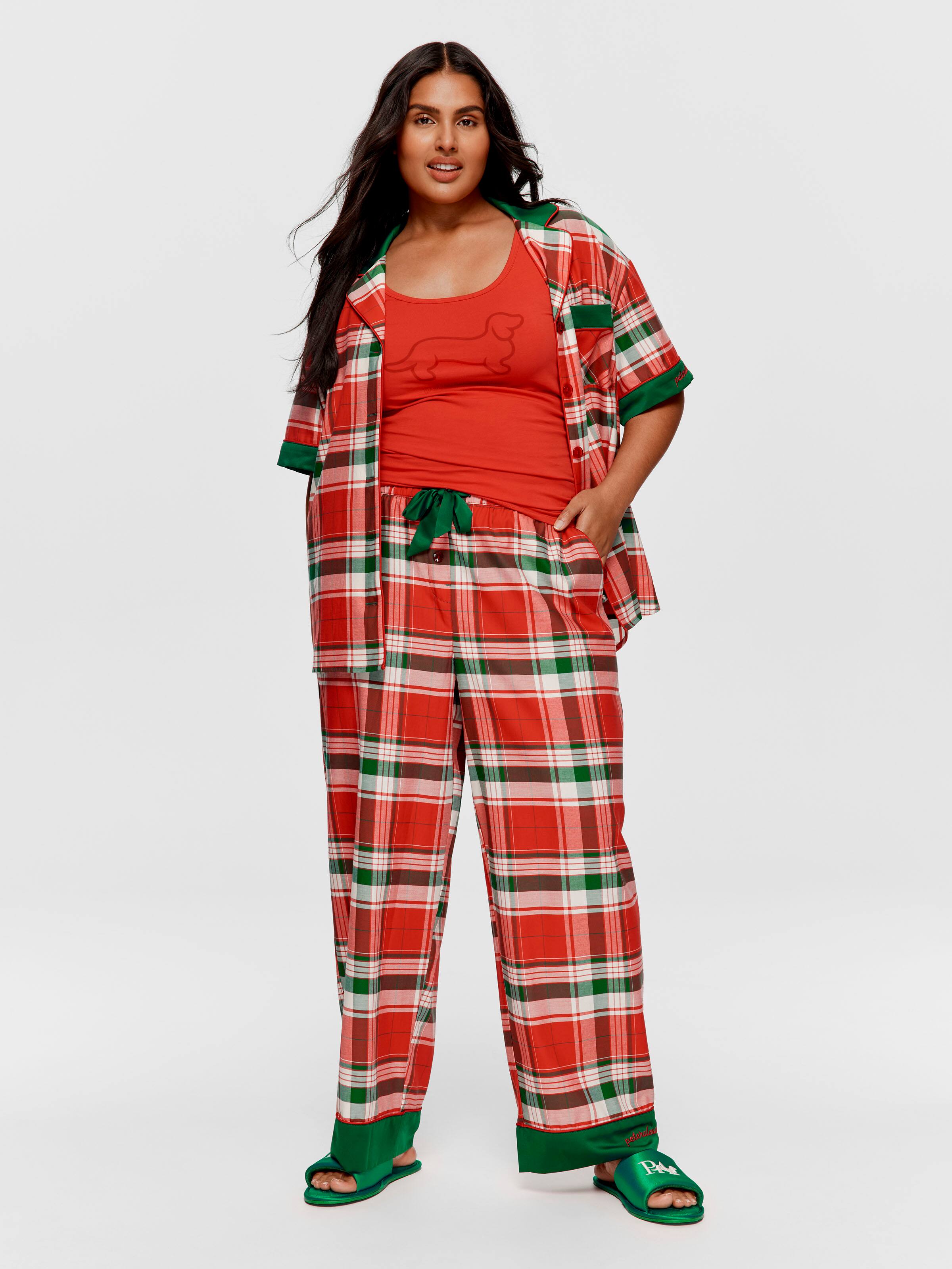P.A. Plus Tartan 100% Cotton Classic Pj Pant