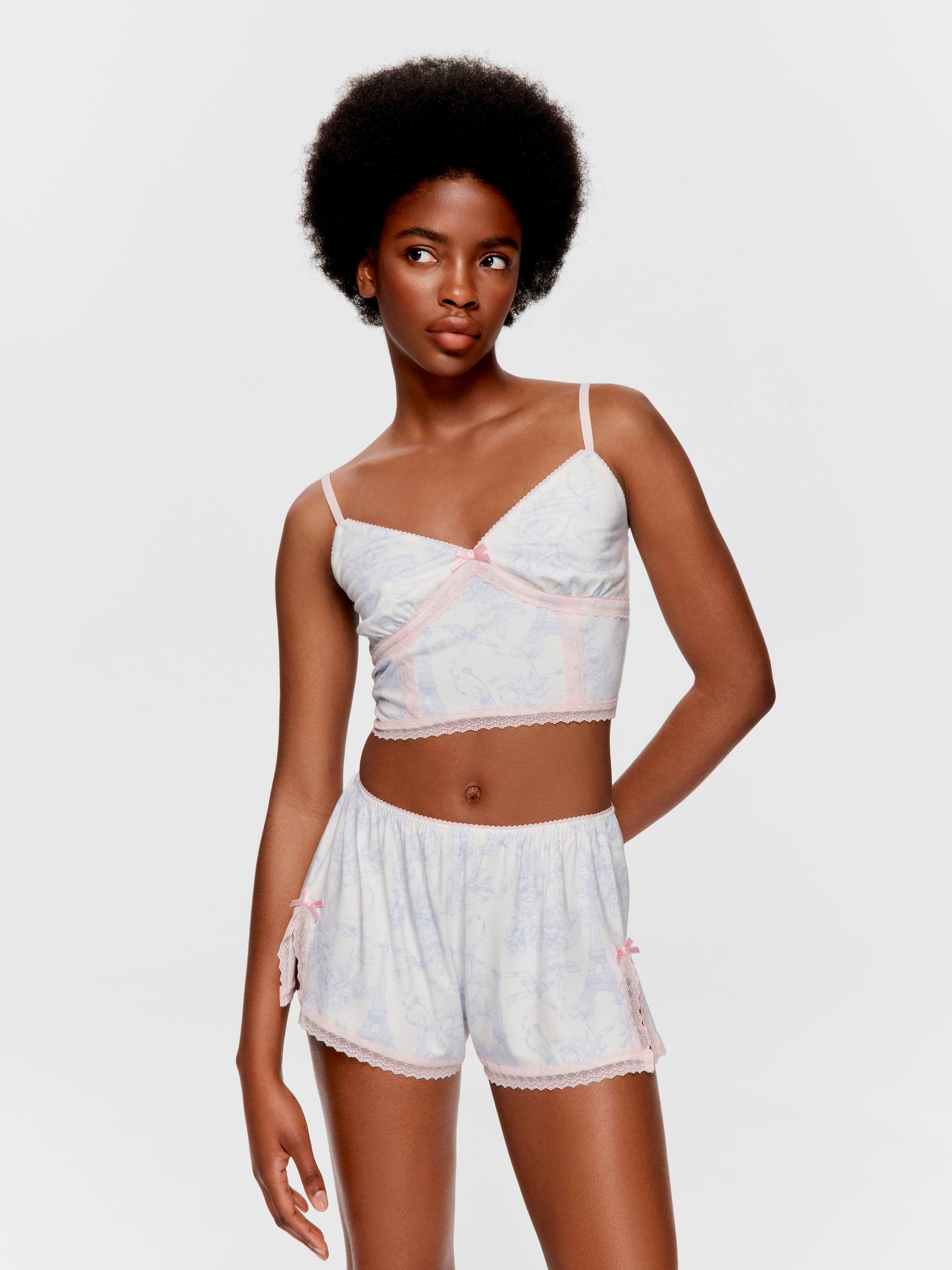 Paris Lace Bamboo Blend Mini Short