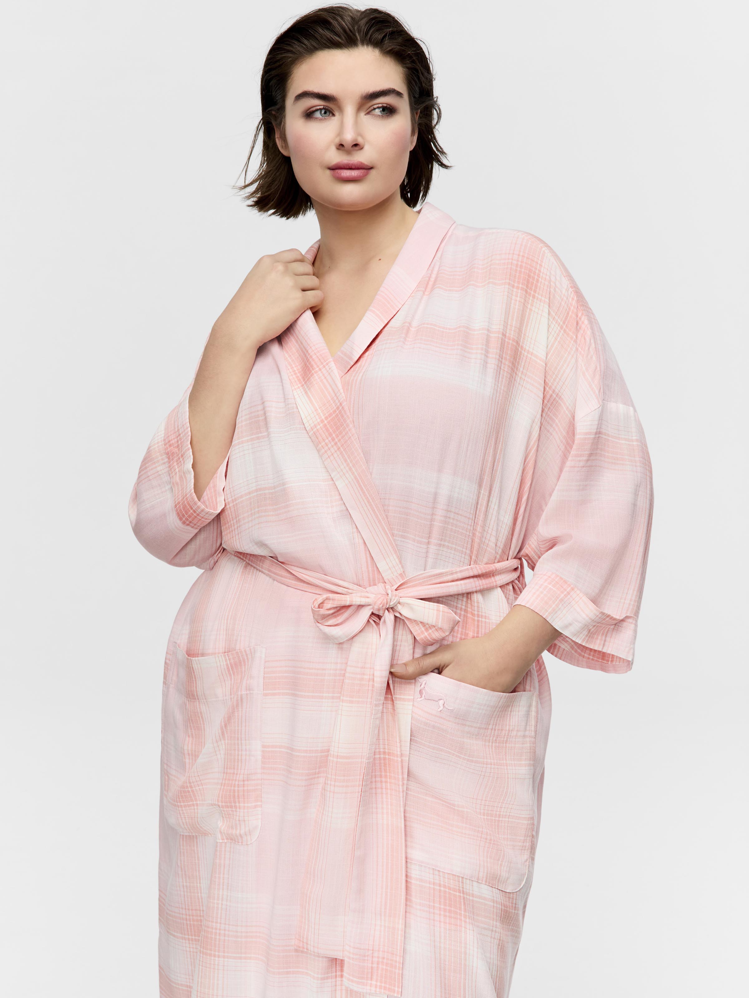P.A. Plus Check Slouchy Gown