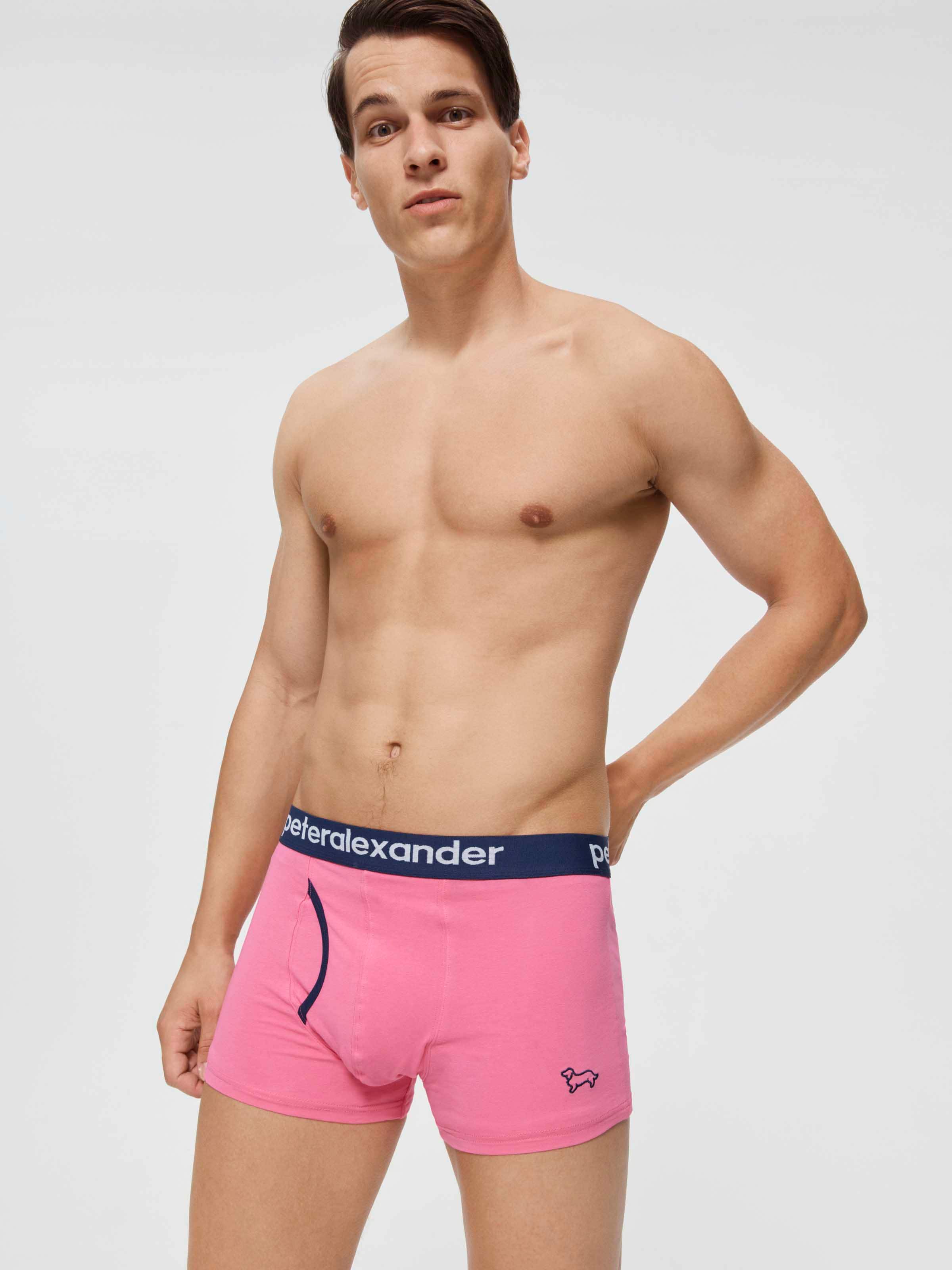 pink boxer shorts