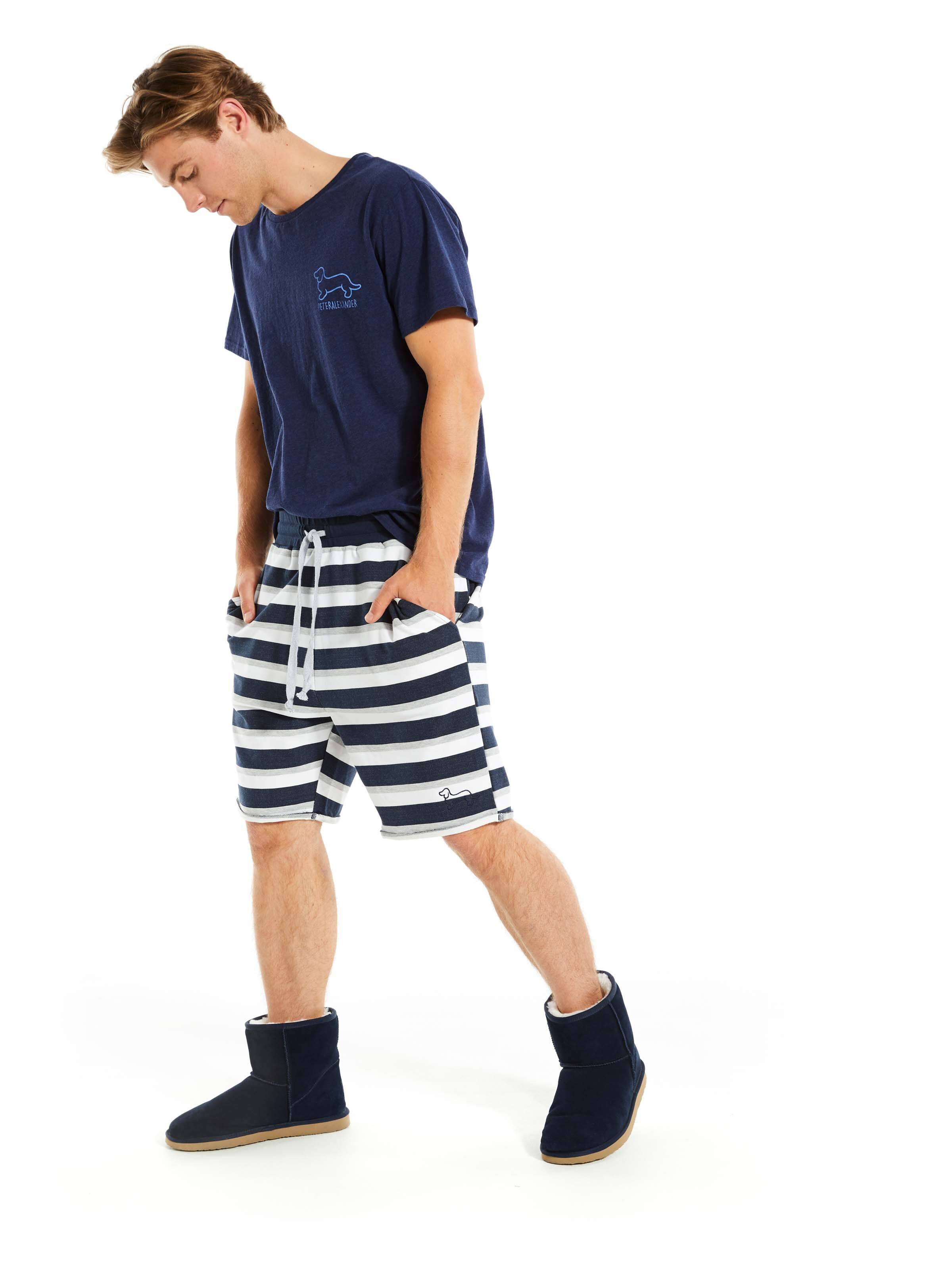 Stripe Cut Off Sweat Short
