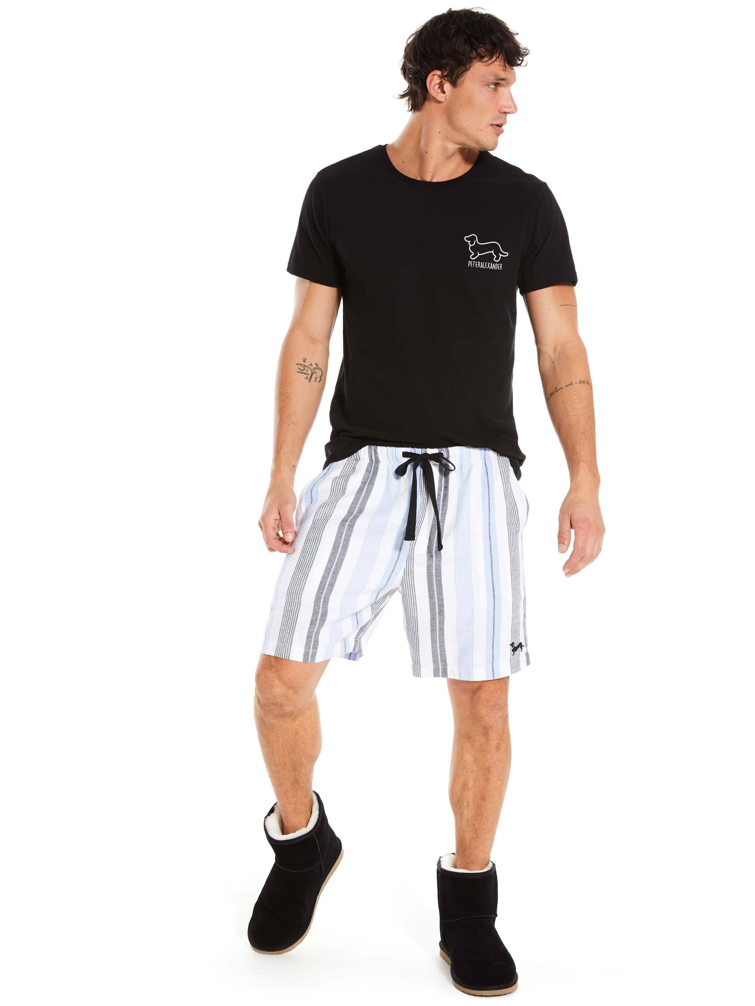 Alpine Stripe Flannelette Mid Short