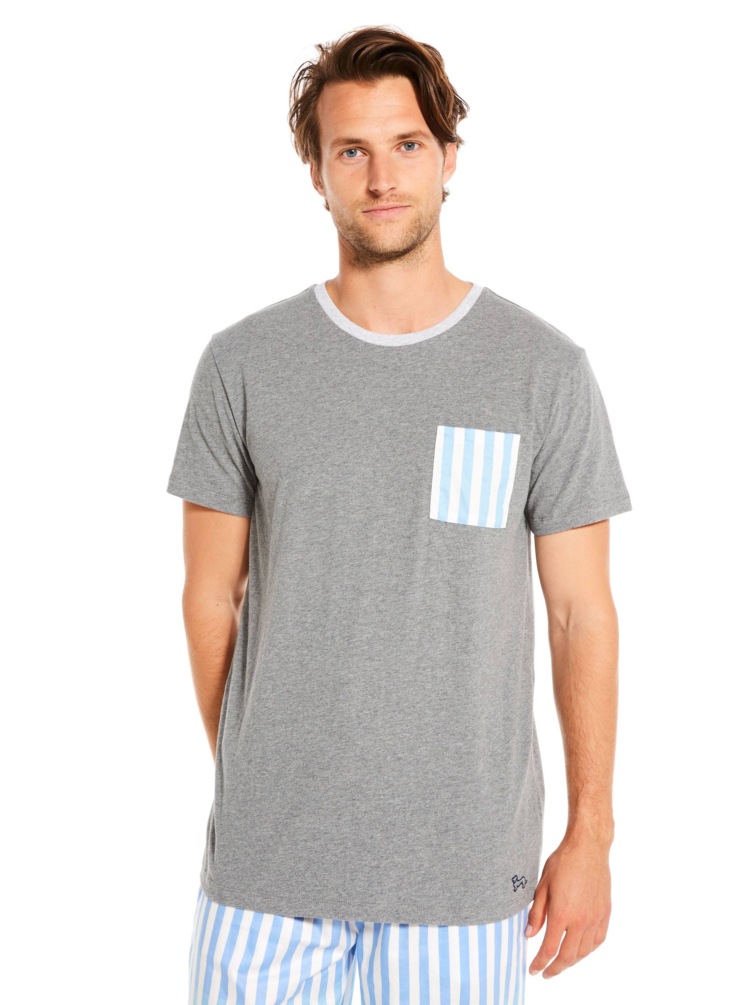 Panel Stripe Pocket Tee