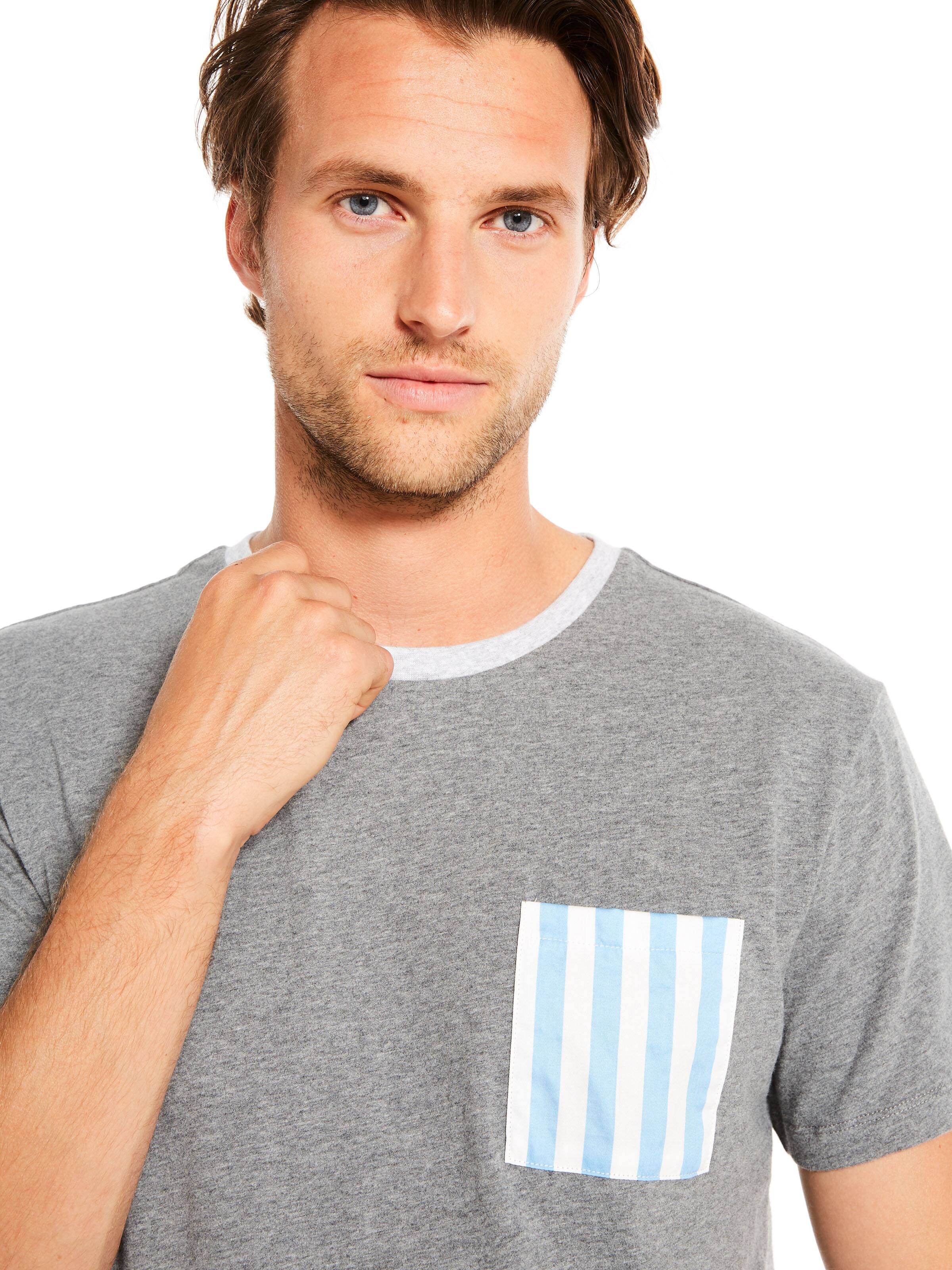 Panel Stripe Pocket Tee
