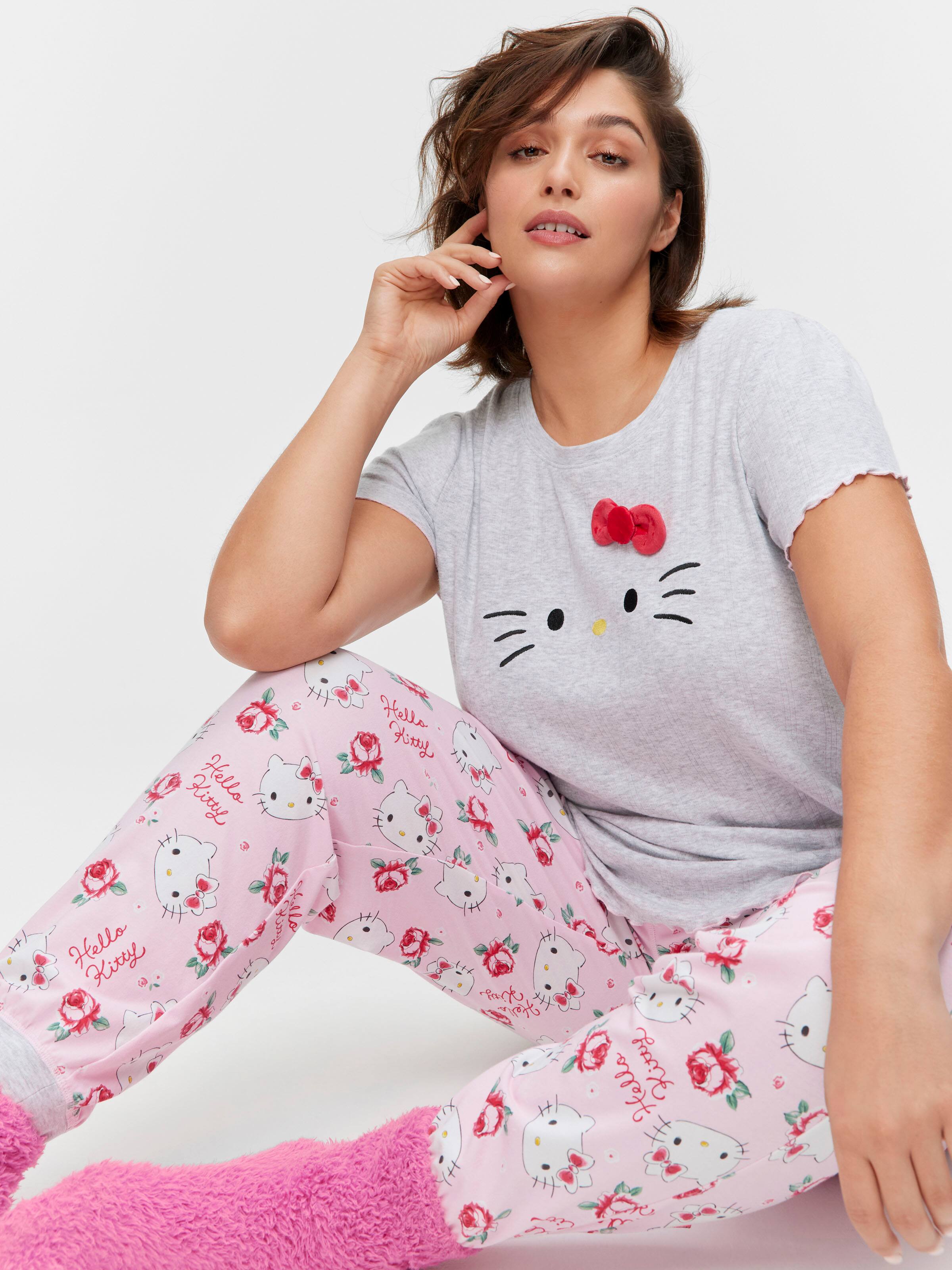 P.A. Plus Hello Kitty Roses Easy Pj Pant