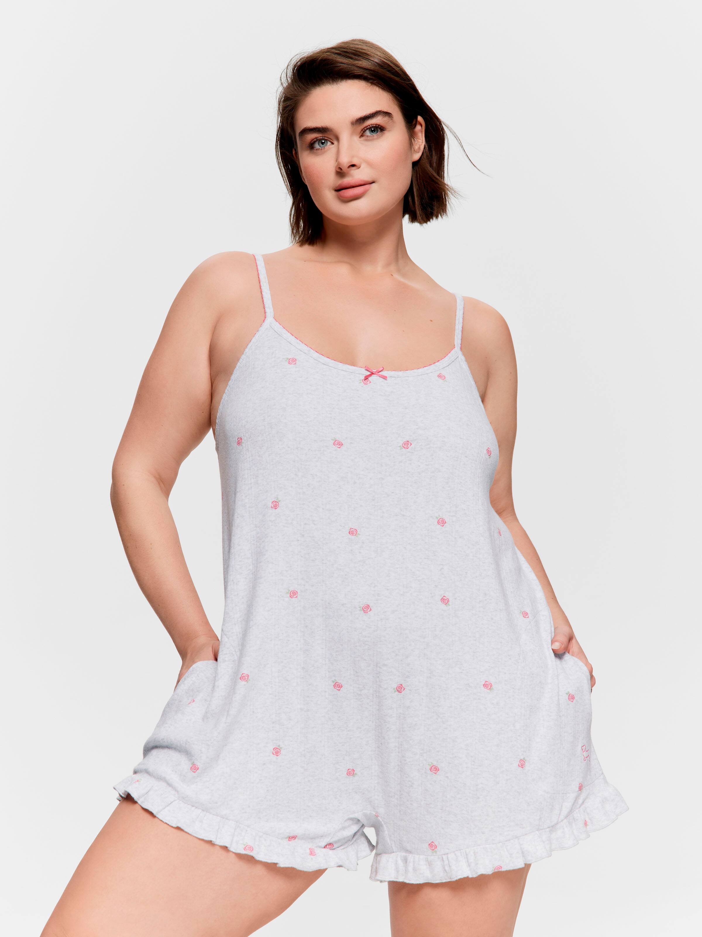 P.A. Plus Pointelle Rose Onesie