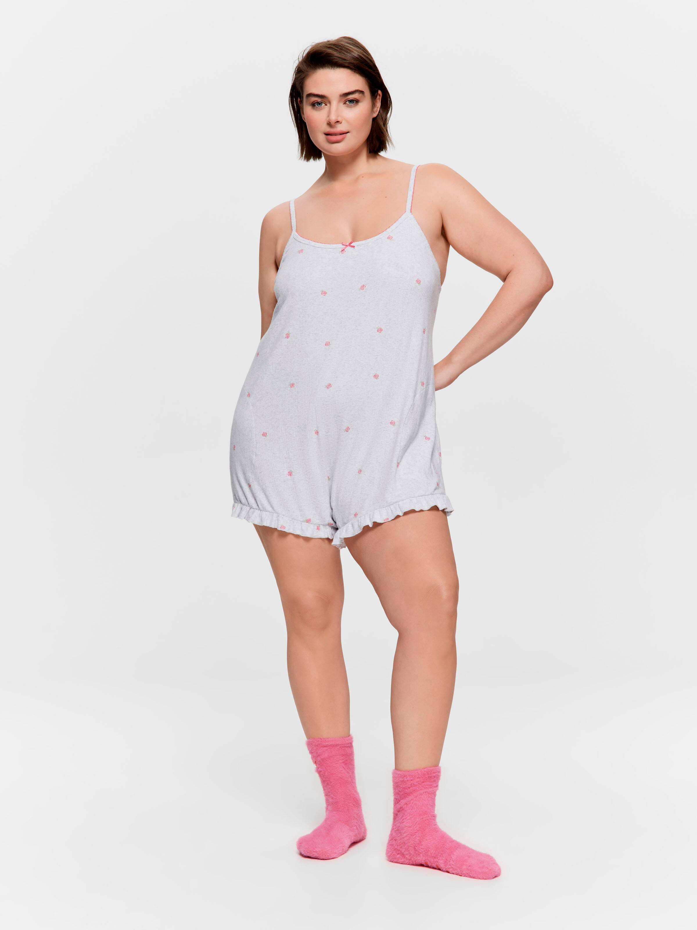 P.A. Plus Pointelle Rose Onesie