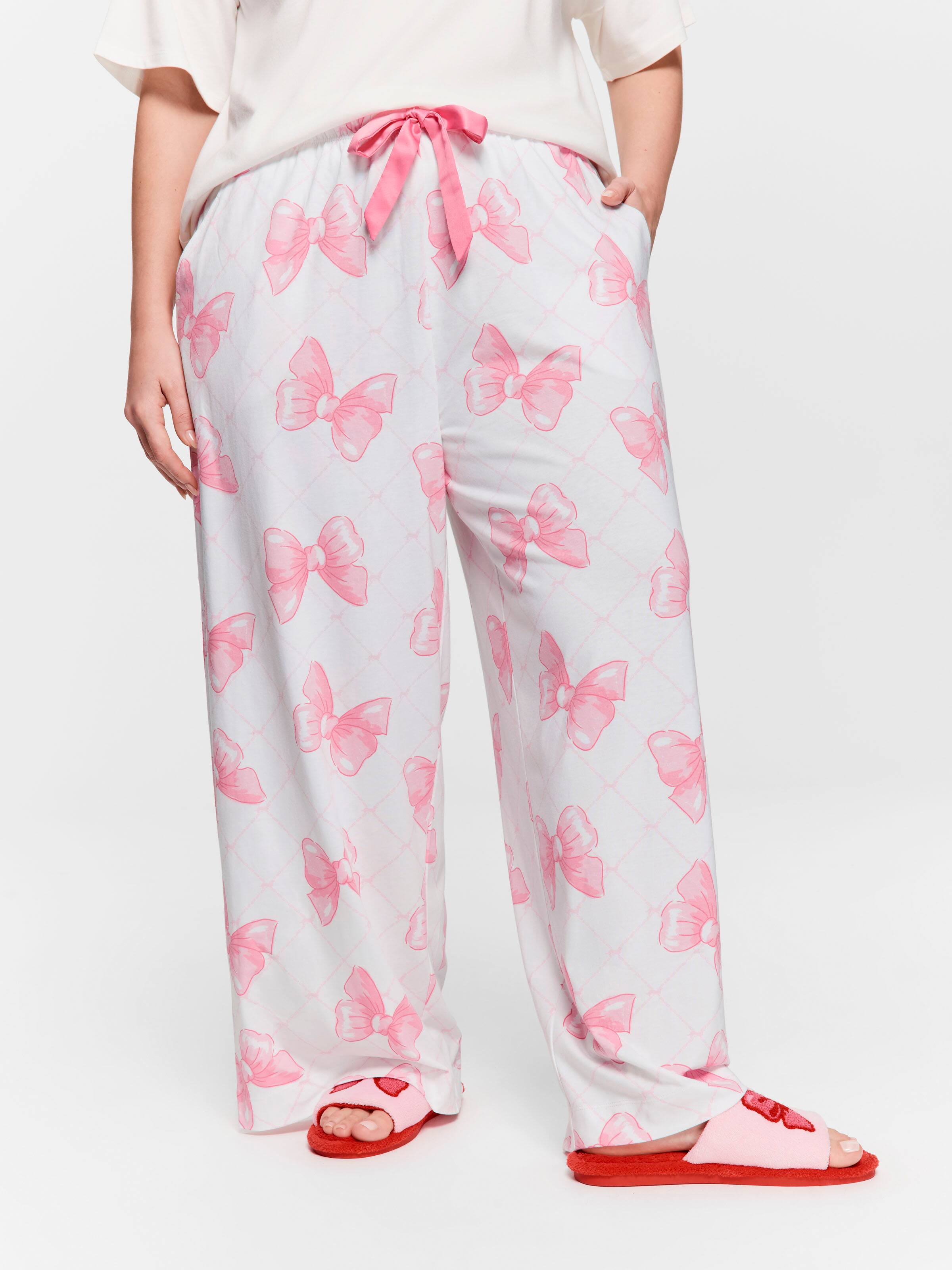 P.A. Plus Bow Wide Leg Pj Pant